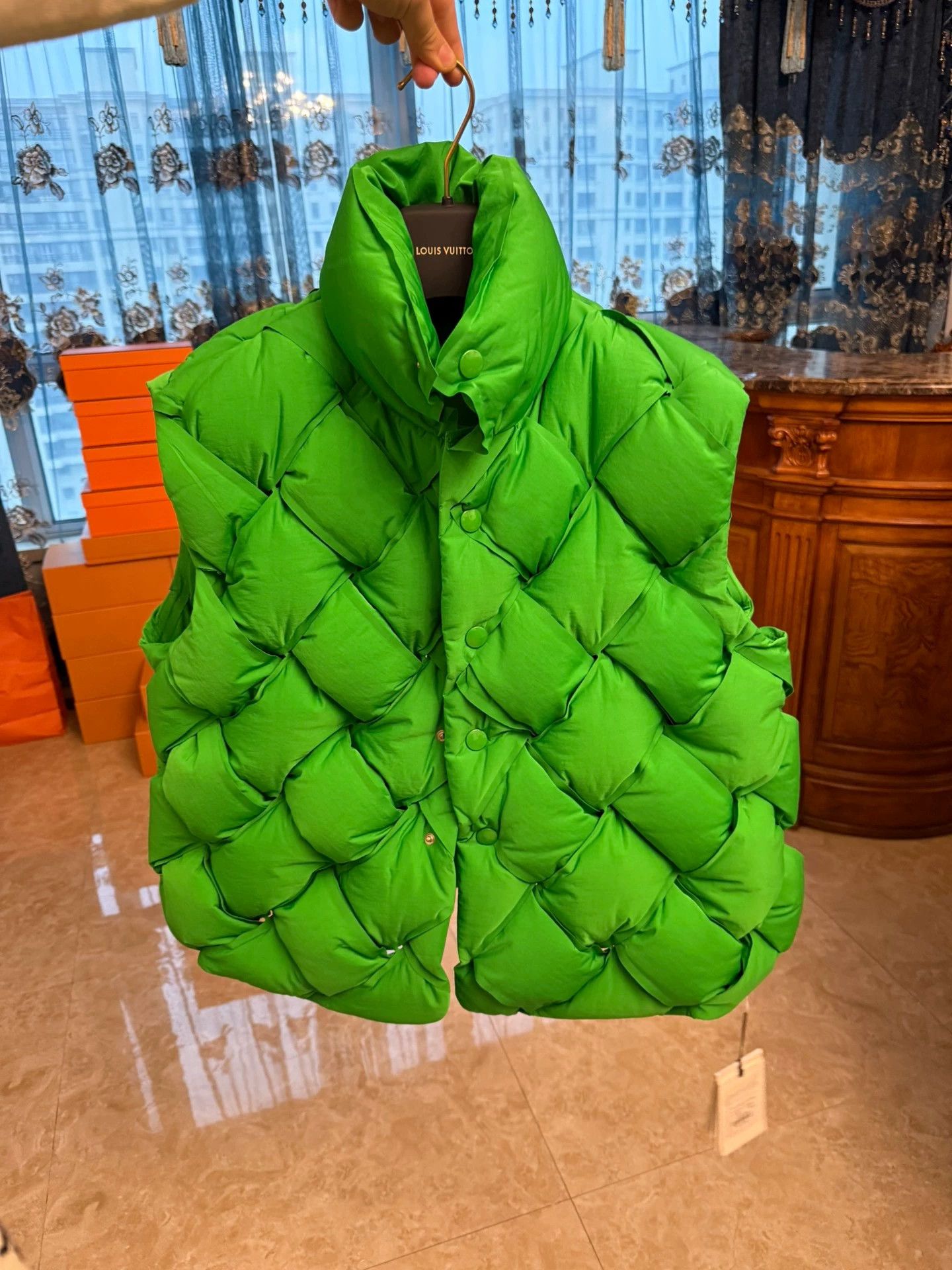 Bottega Veneta BV Handwoven Unisex BV Green Vest L New with Tags Size US L / EU 52-54 / 3 - 1 Thumbnail