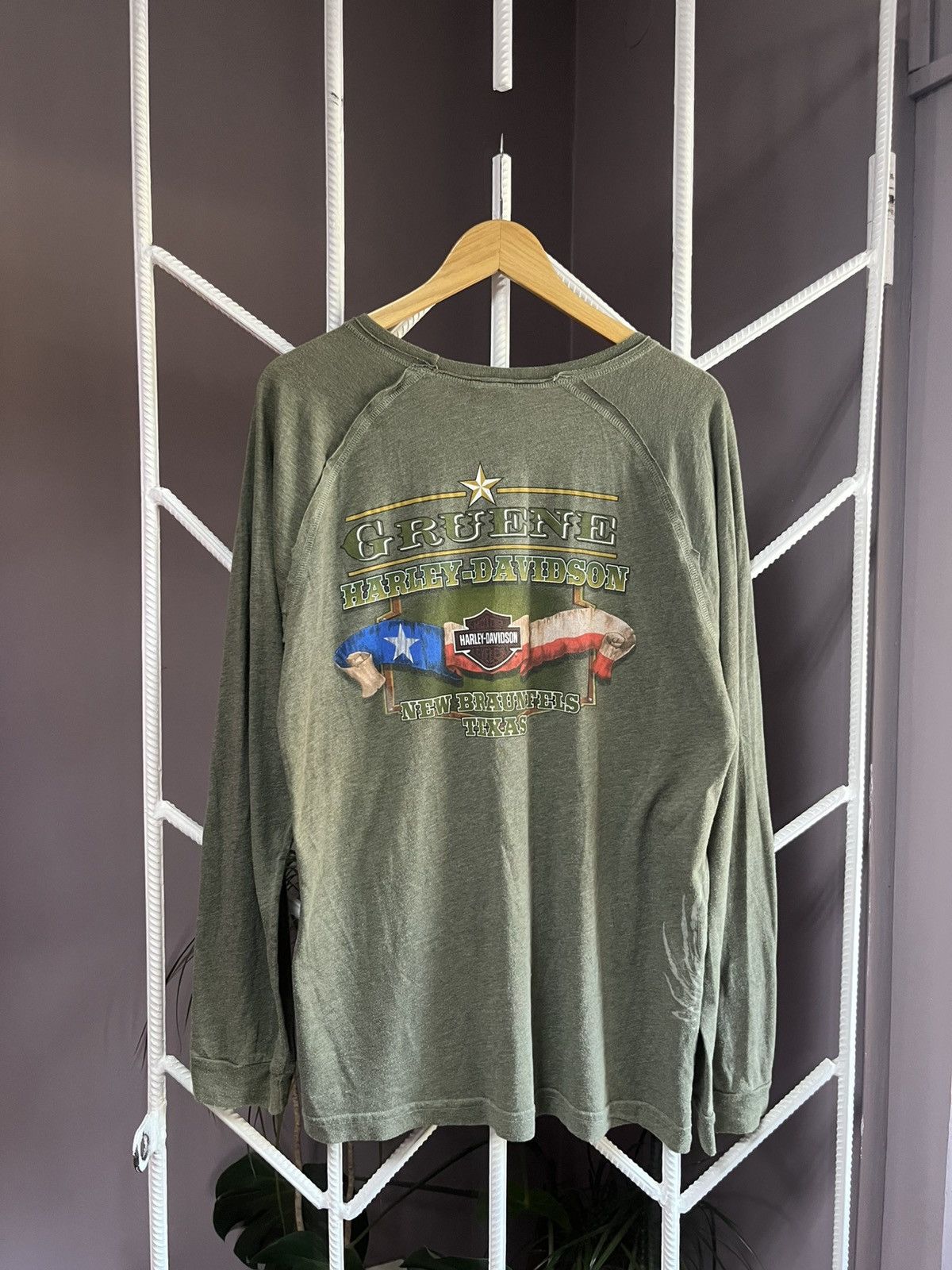 Harley Davidson Vintage Harley Davidson Big Logo 2007 Longsleeve Size US XL / EU 56 / 4 - 1 Thumbnail