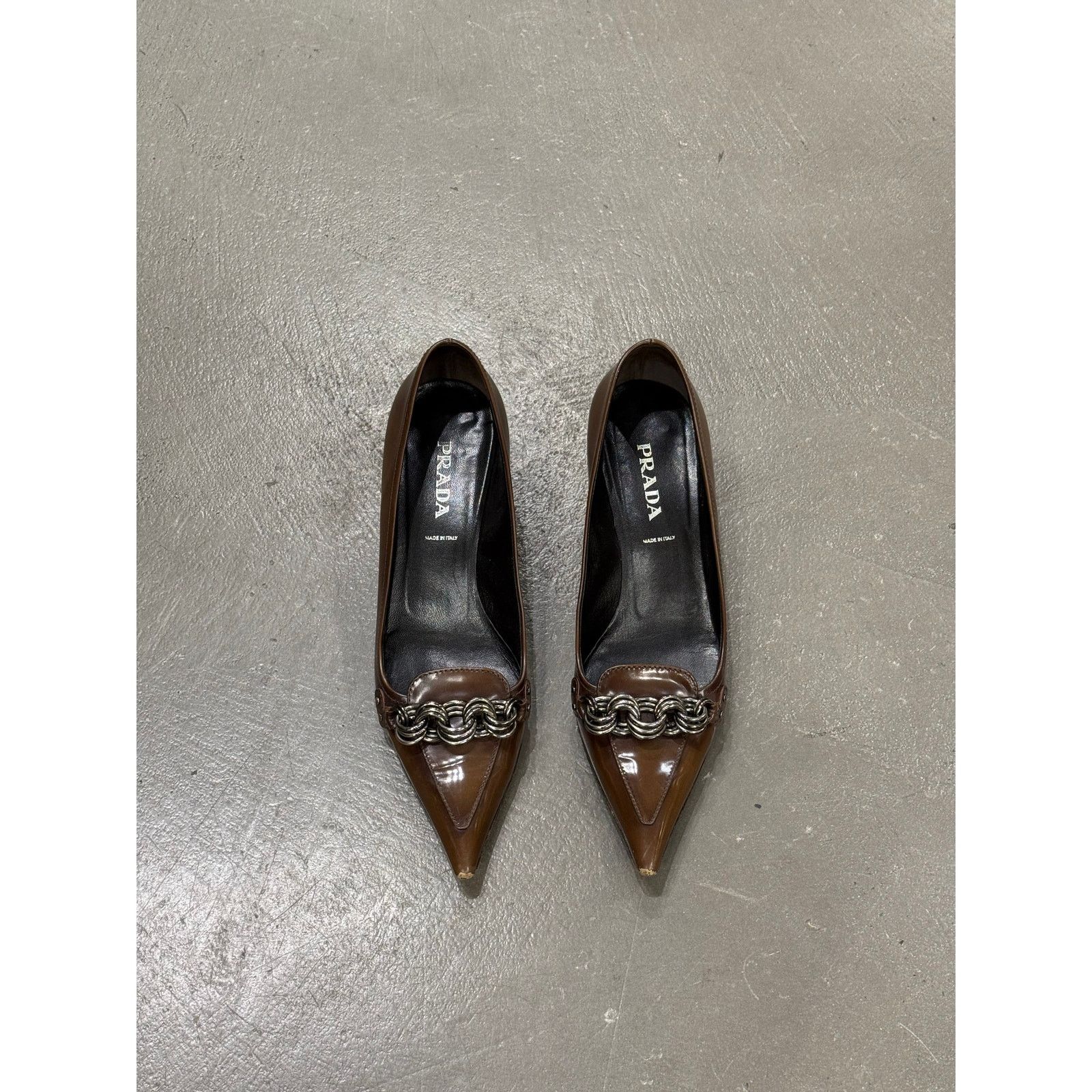 Prada 2000s Prada chain link heels Size US 8.5 / IT 38.5 - 8 Thumbnail