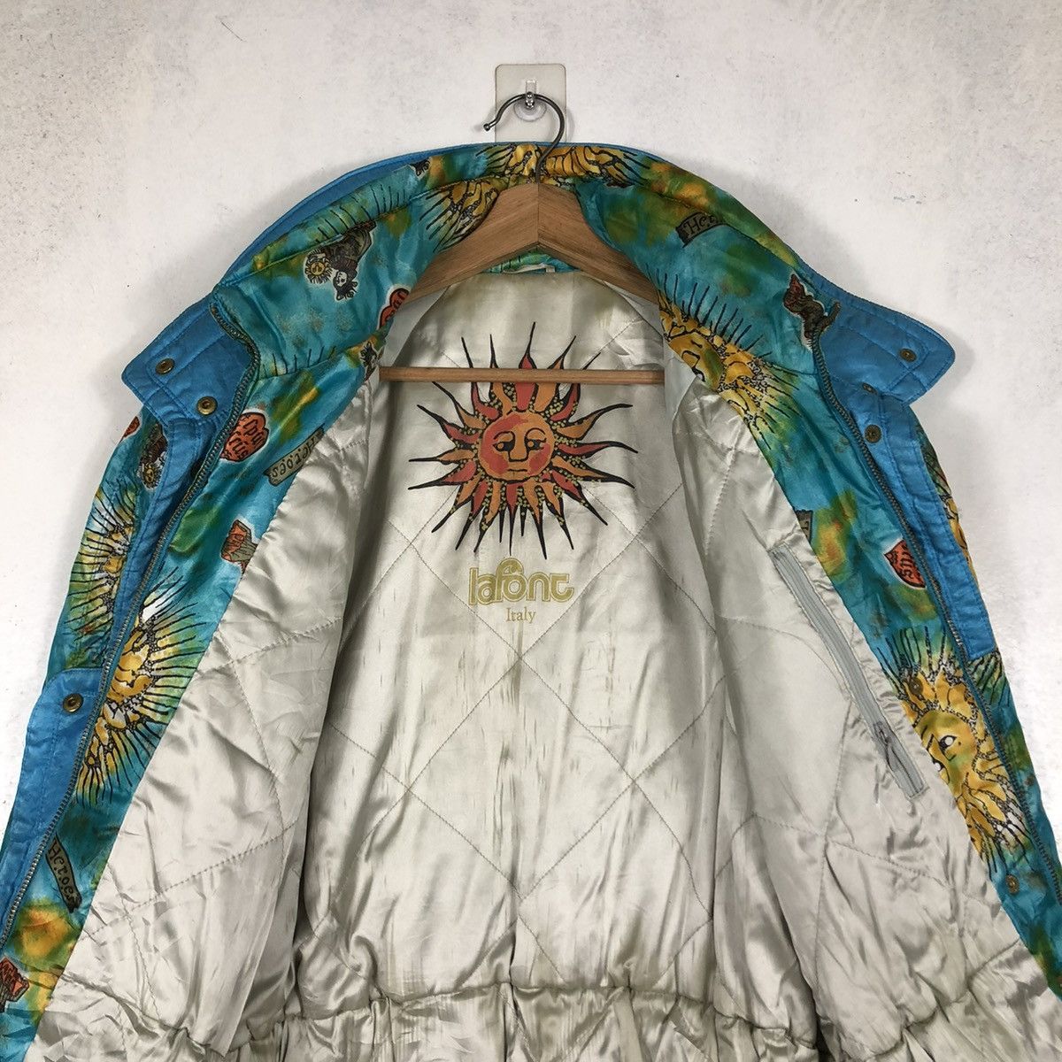 Japanese Brand 📌VINTAGE BOMBER JACKET SKI WINTER LAFONT ITALY FULL PRINT Size US L / EU 52-54 / 3 - 15 Thumbnail