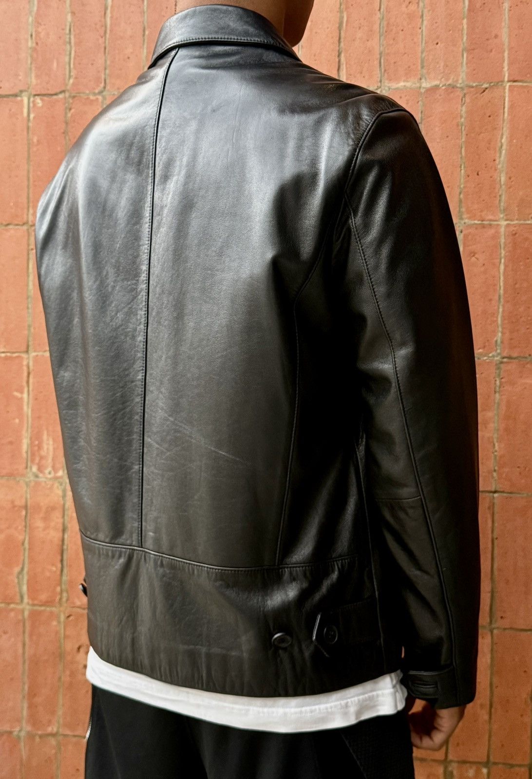 Balenciaga Balenciaga - 1997 -Nicolas Ghesquière -Zip Up Leather Jacket Size US L / EU 52-54 / 3 - 24 Thumbnail