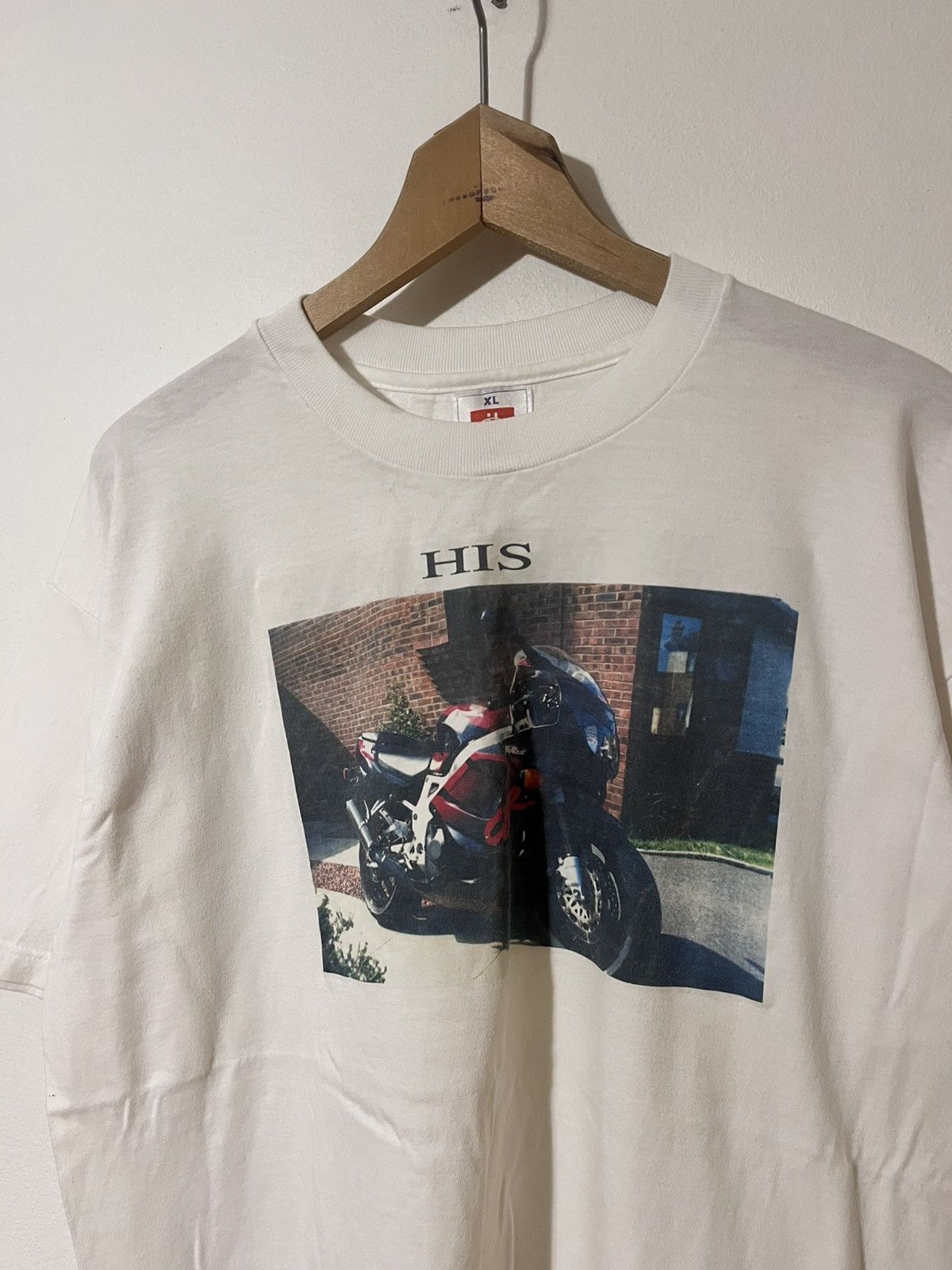 Hanes Vintage Hanes Heavyweight Moto Bike Tee XL Y2K Size US XL / EU 56 / 4 - 5 Thumbnail