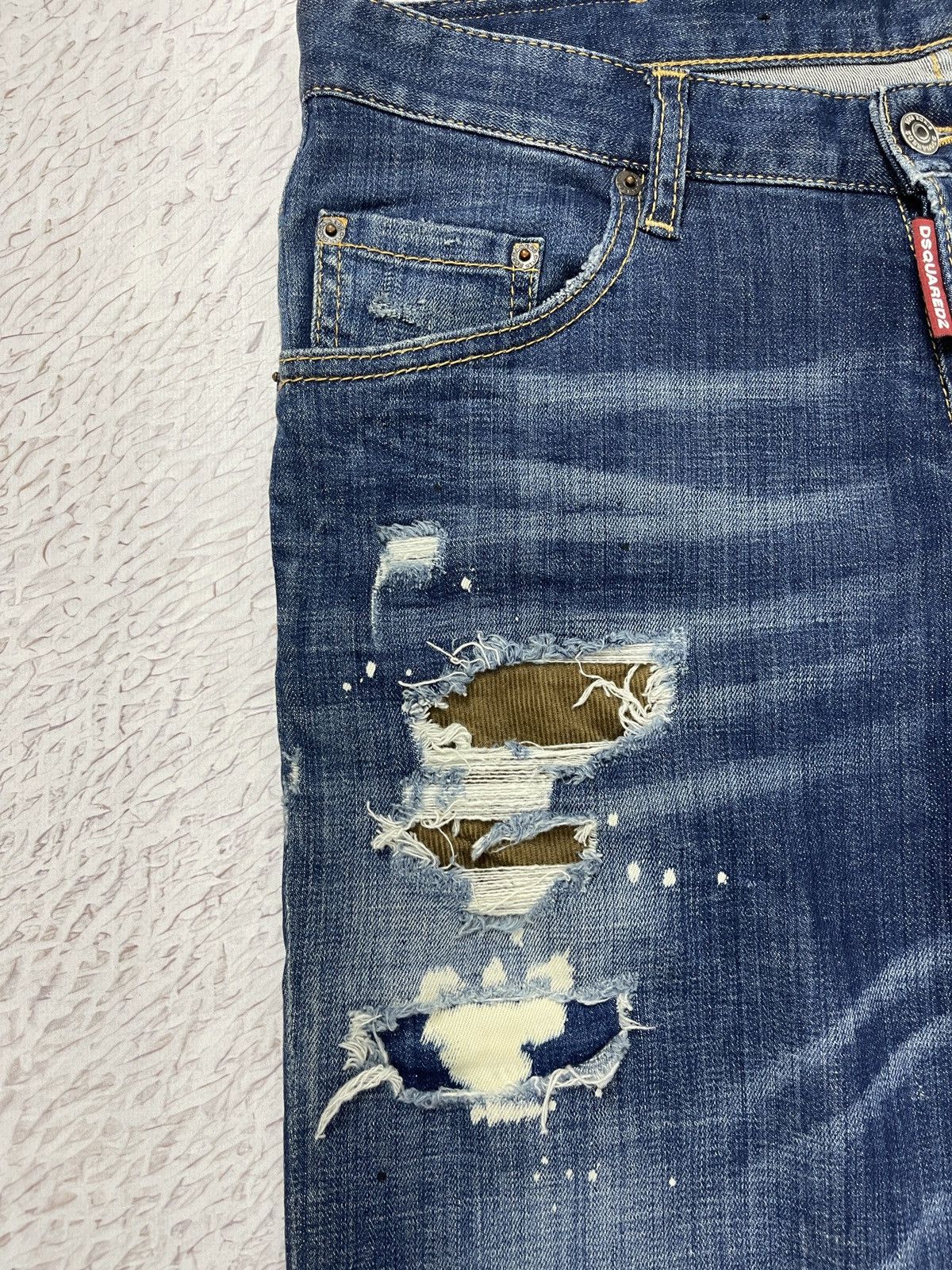 Dsquared2 DSQUARED2 cropped JEANS - SKATER JEAN distressed painted Size US 32 / EU 48 - 7 Thumbnail