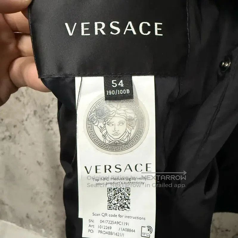 Versace Versace Color Block Men’s Mid-Length Down Jacket . Size US M / EU 48-50 / 2 - 8 Thumbnail