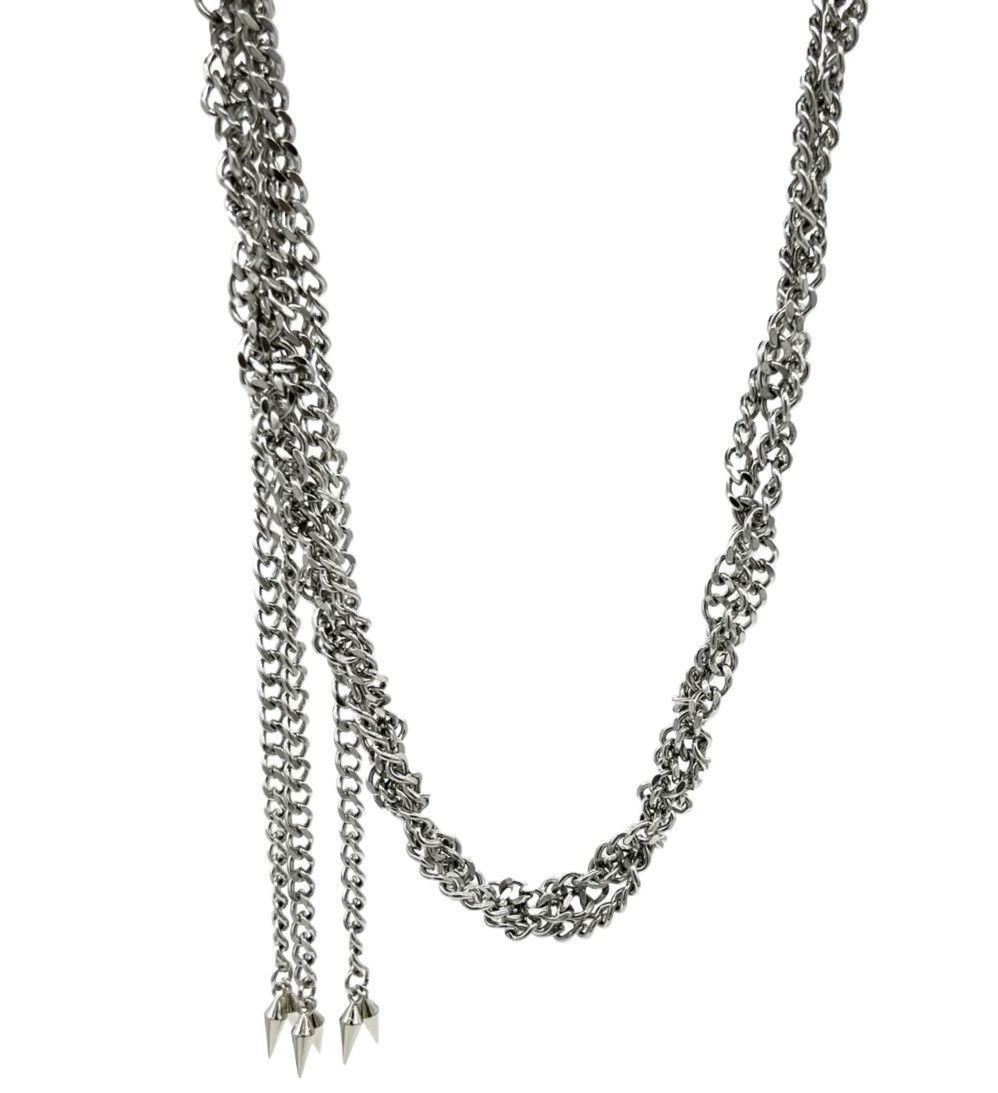 Jewelry Retro punk rock twisted chain fringe pocket chain keychain Size ONE SIZE - 4 Thumbnail