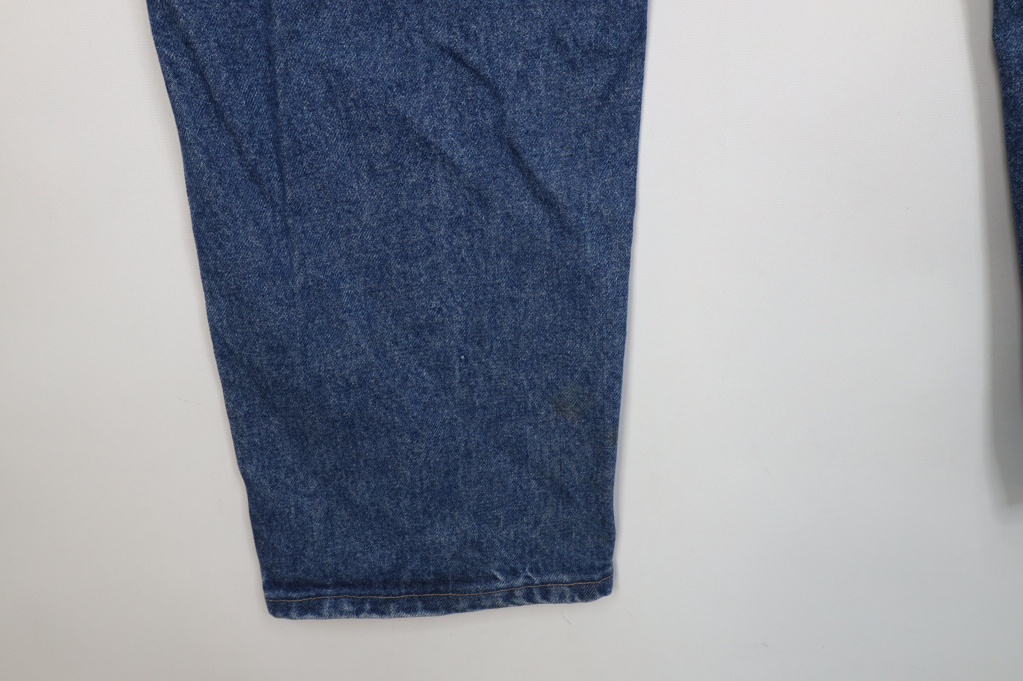 Vintage Bulwark FR Fire Flame Resistant Wide Leg Denim Jeans Blue Size US 38 / EU 54 - 14 Thumbnail