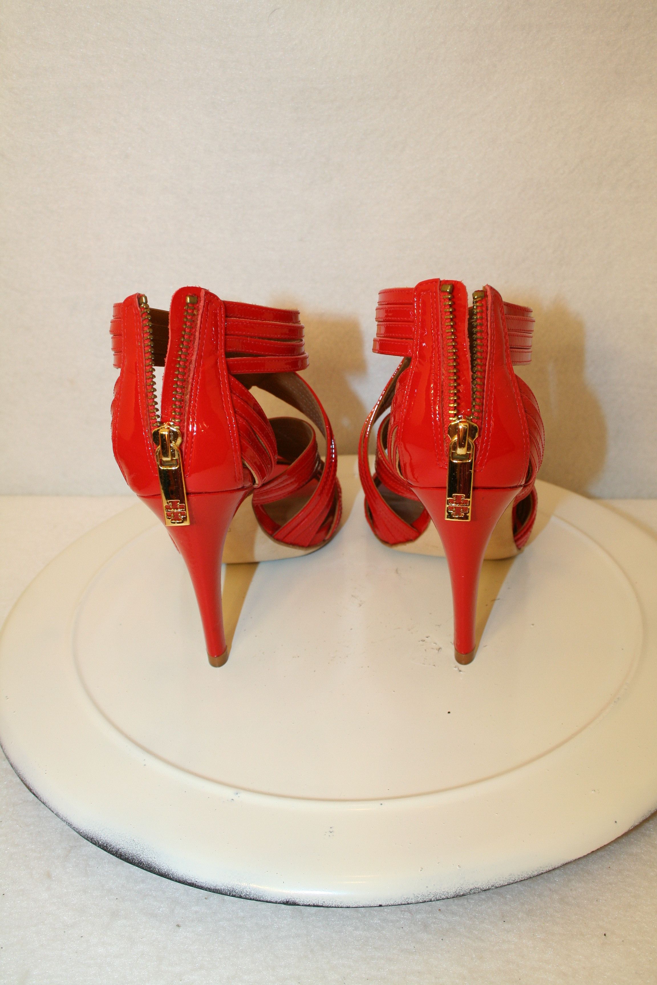 Tory Burch Tory Burch Strappy Heels Sandals Shoes LIV-Patent Calf 7.5 Size US 7.5 / IT 37.5 - 2 Thumbnail