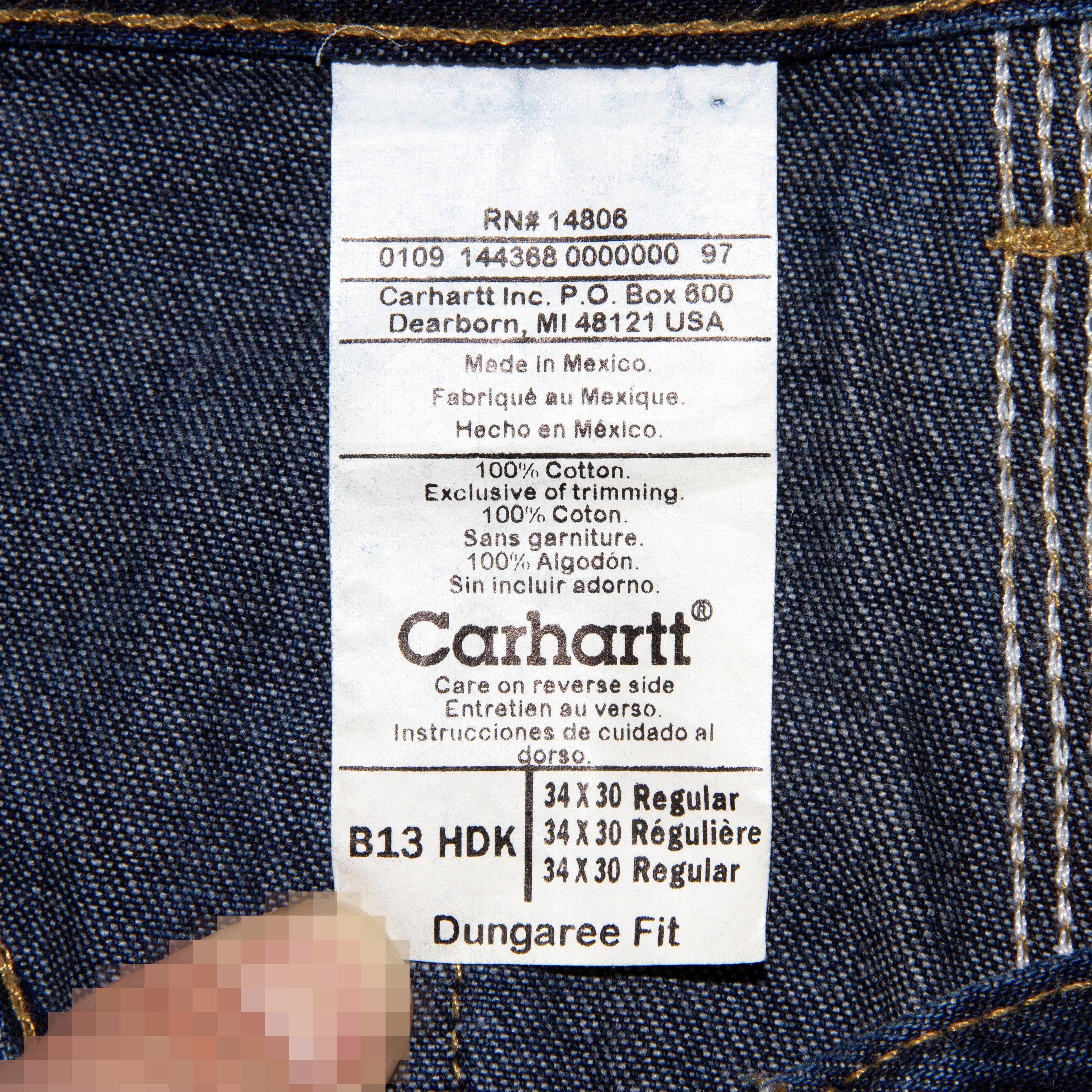 Carhartt Carhartt Dungaree Fit Carpenter Jeans Size US 34 / EU 50 - 6 Thumbnail