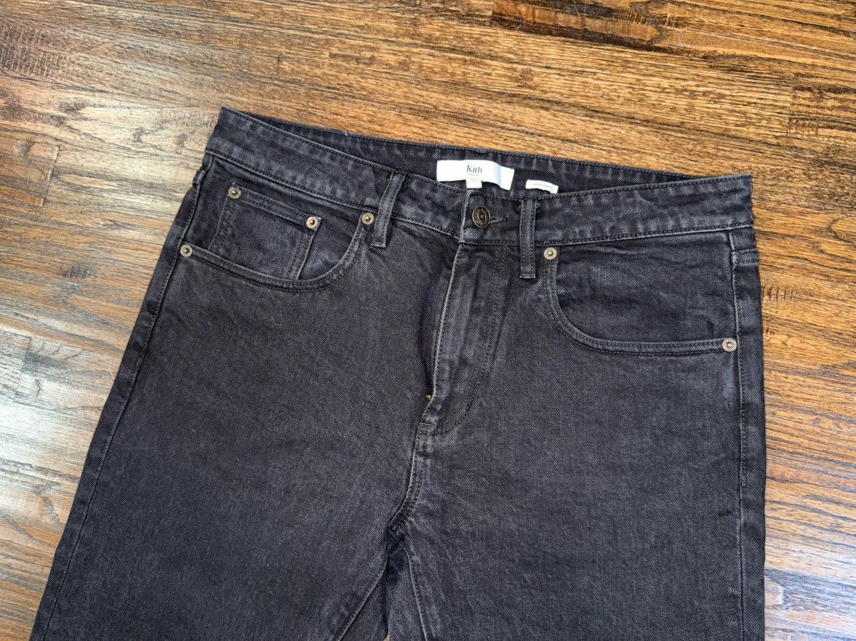 Kith KITH Varick Denim Jean Black Wash Raw Hem Size 33 Size US 33 - 6 Thumbnail