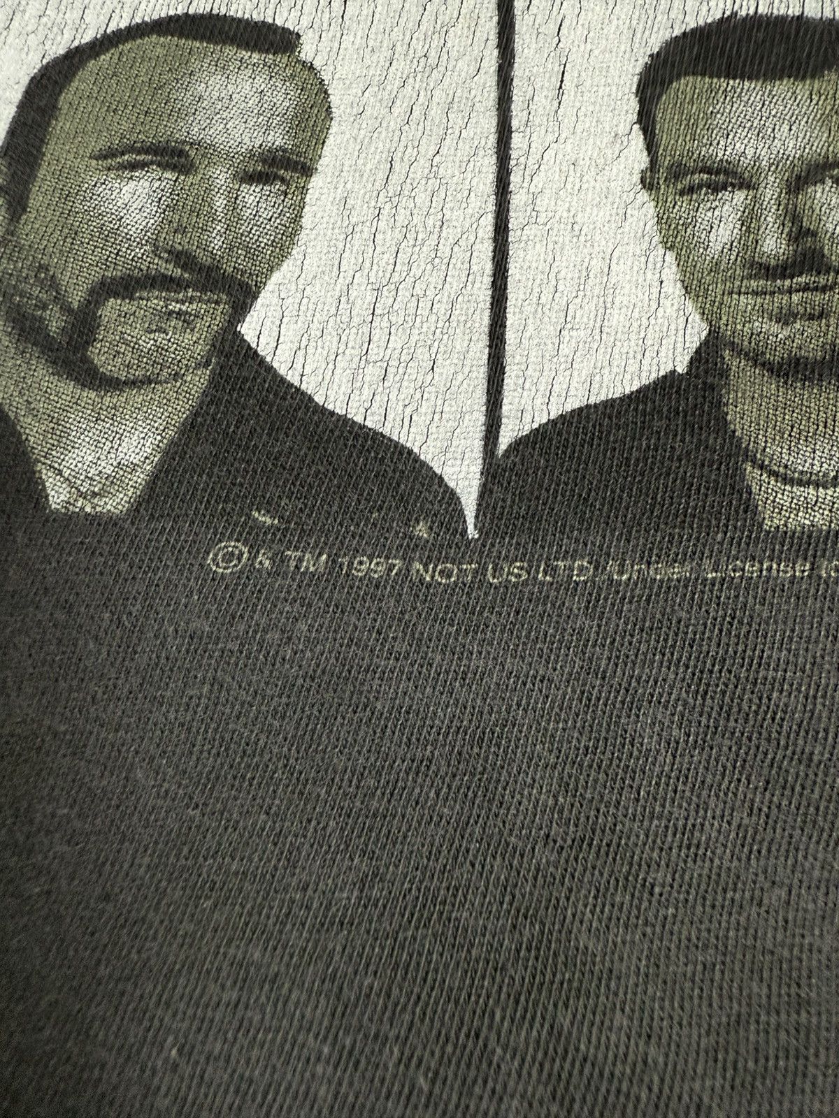 Band Tees Vintage 90s Faded U2 Box Logo Pop Tour Essential Band Tee Size US XL / EU 56 / 4 - 4 Thumbnail