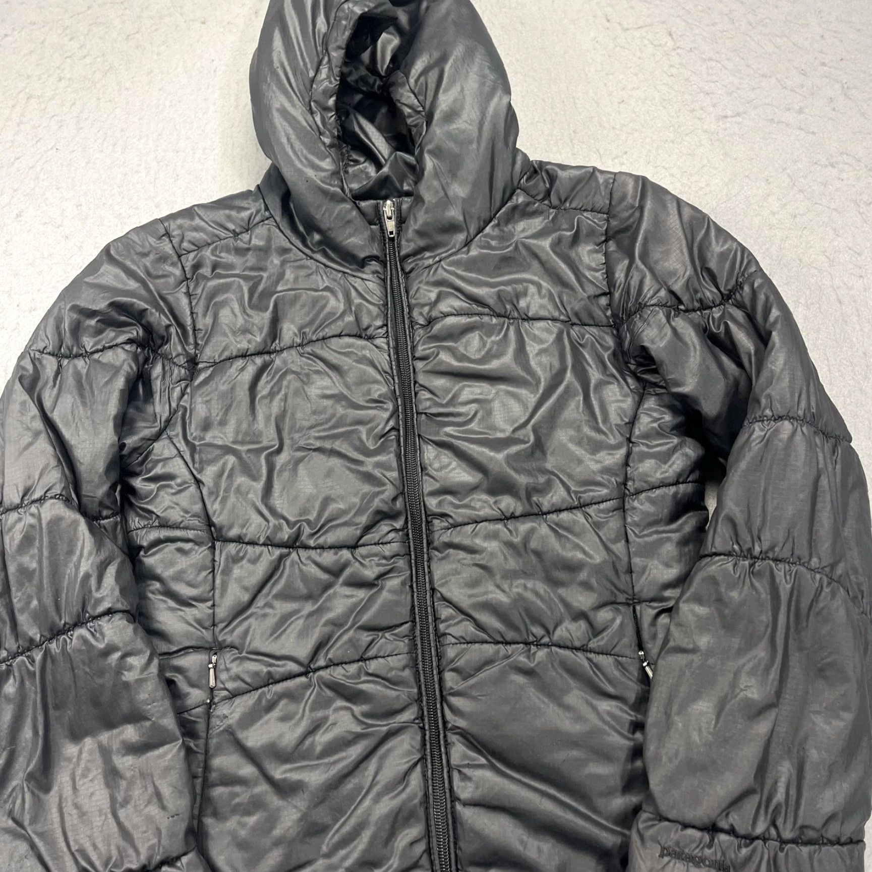 Patagonia Patagonia Jacket Womens XS Black Lidia Quilted Hooded Puffer Insulated Coat Size XS / US 0-2 / IT 36-38 - 3 Thumbnail
