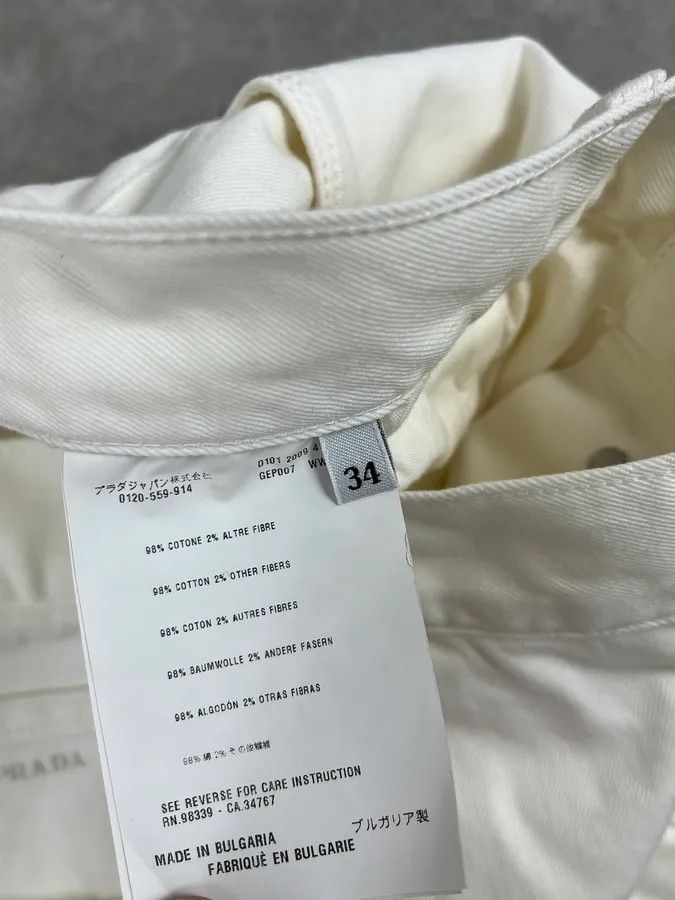 Prada SS2009 Prada White Classic Denim Jeans Size US 32 / EU 48 - 13 Thumbnail