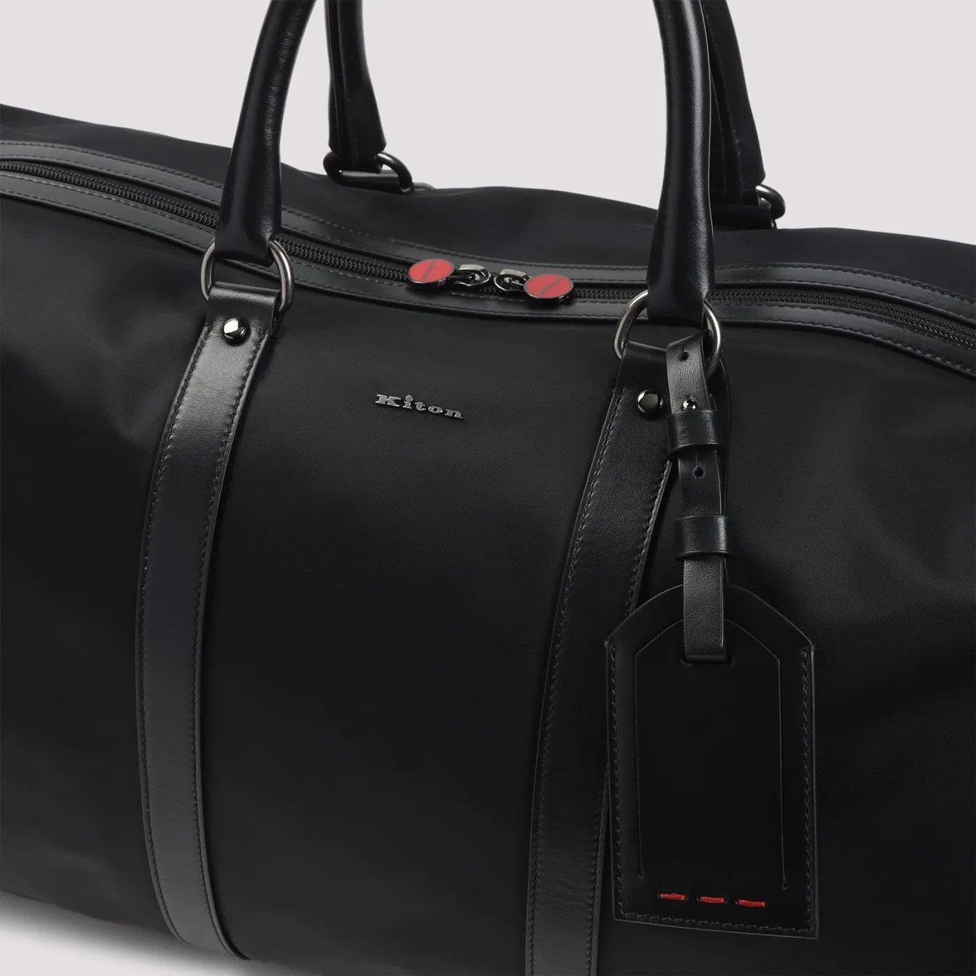 Kiton KITON Black Duffle Bag New & Authentic Size ONE SIZE - 4 Thumbnail