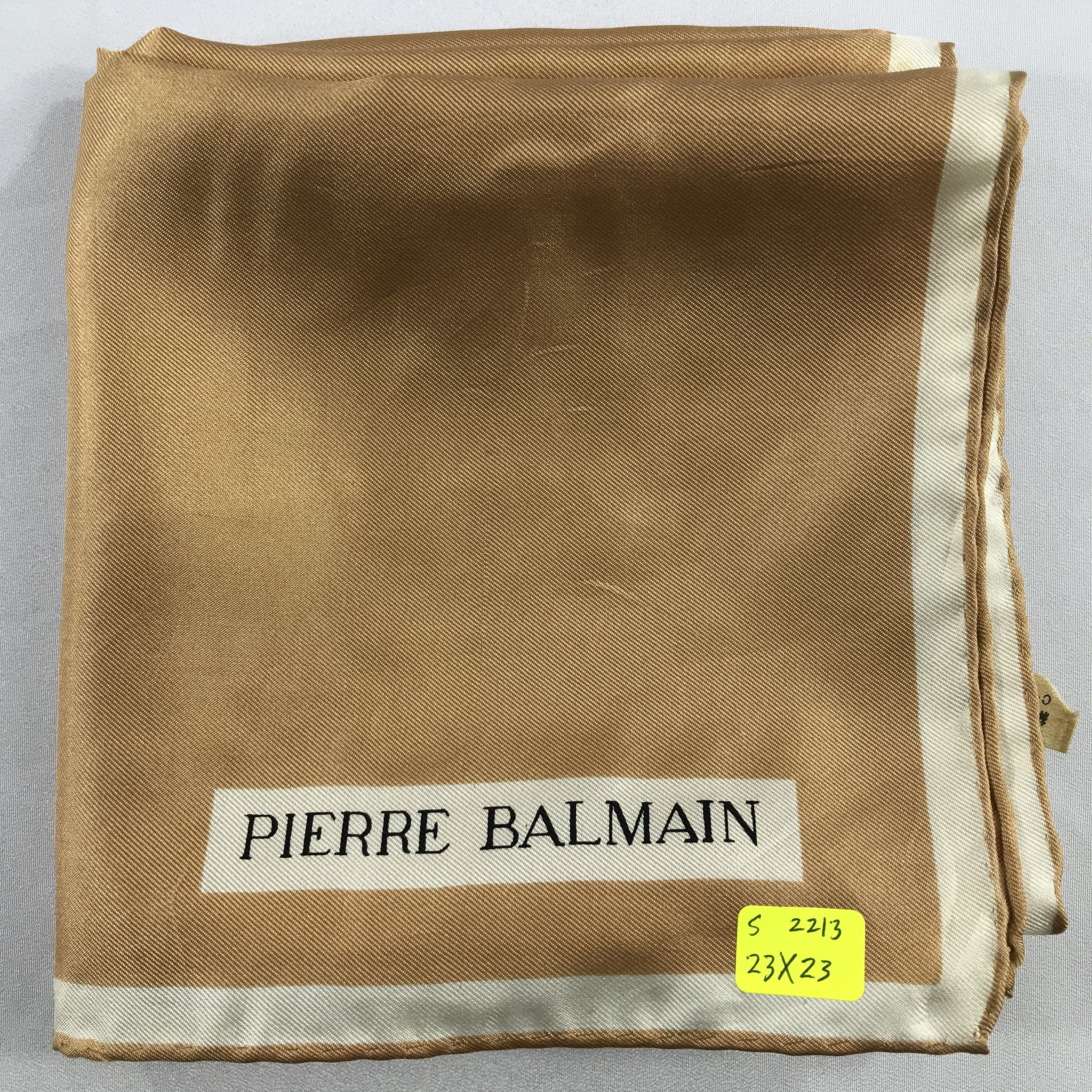 Pierre Balmain × Vintage Pierre Balmain Bandana / Handkerchief / Neckerchief -S2213 Size ONE SIZE - 5 Thumbnail