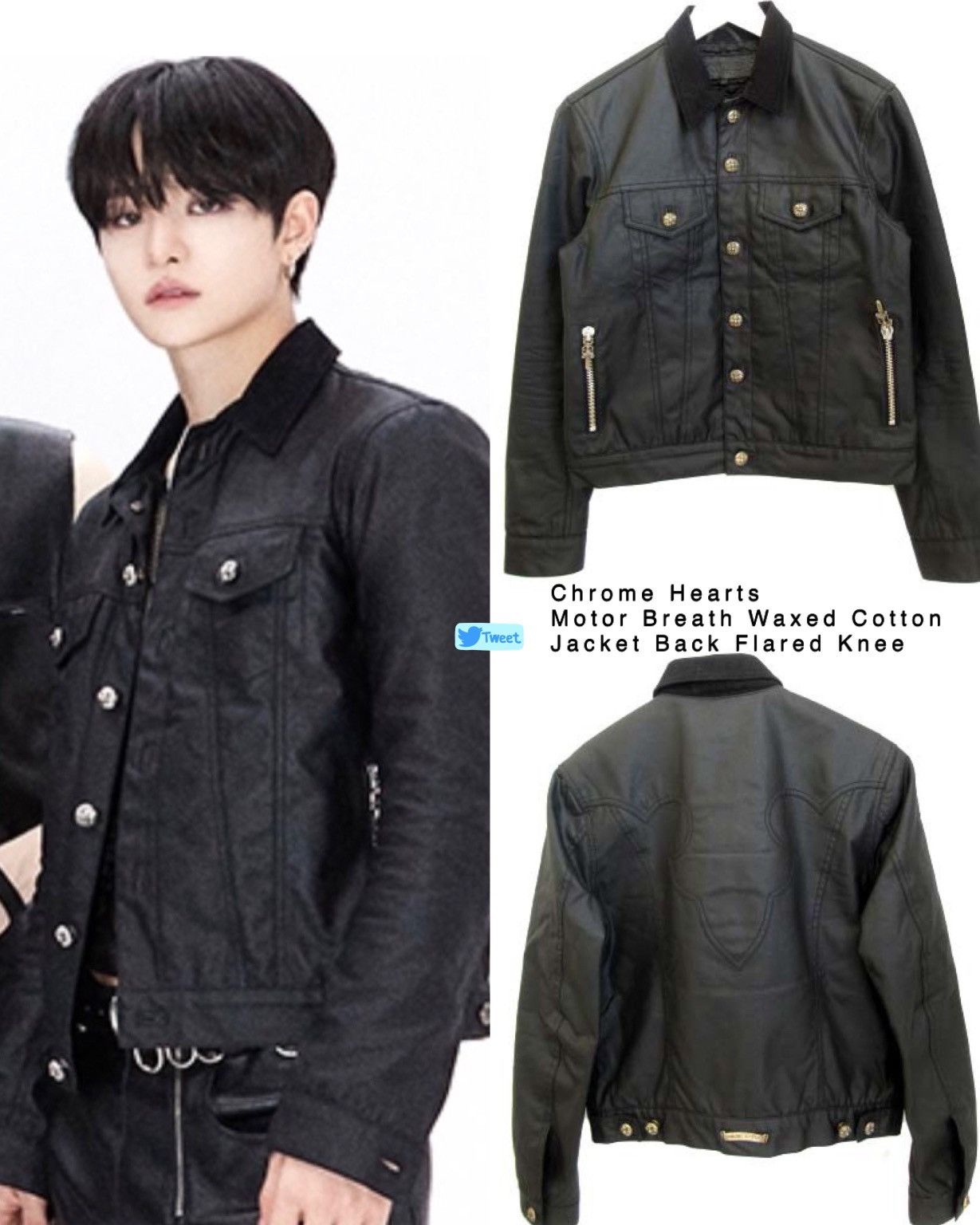 Chrome Hearts Chrome Hearts Waxed Motor Breath Jacket Size US S / EU 44-46 / 1 - 13 Thumbnail