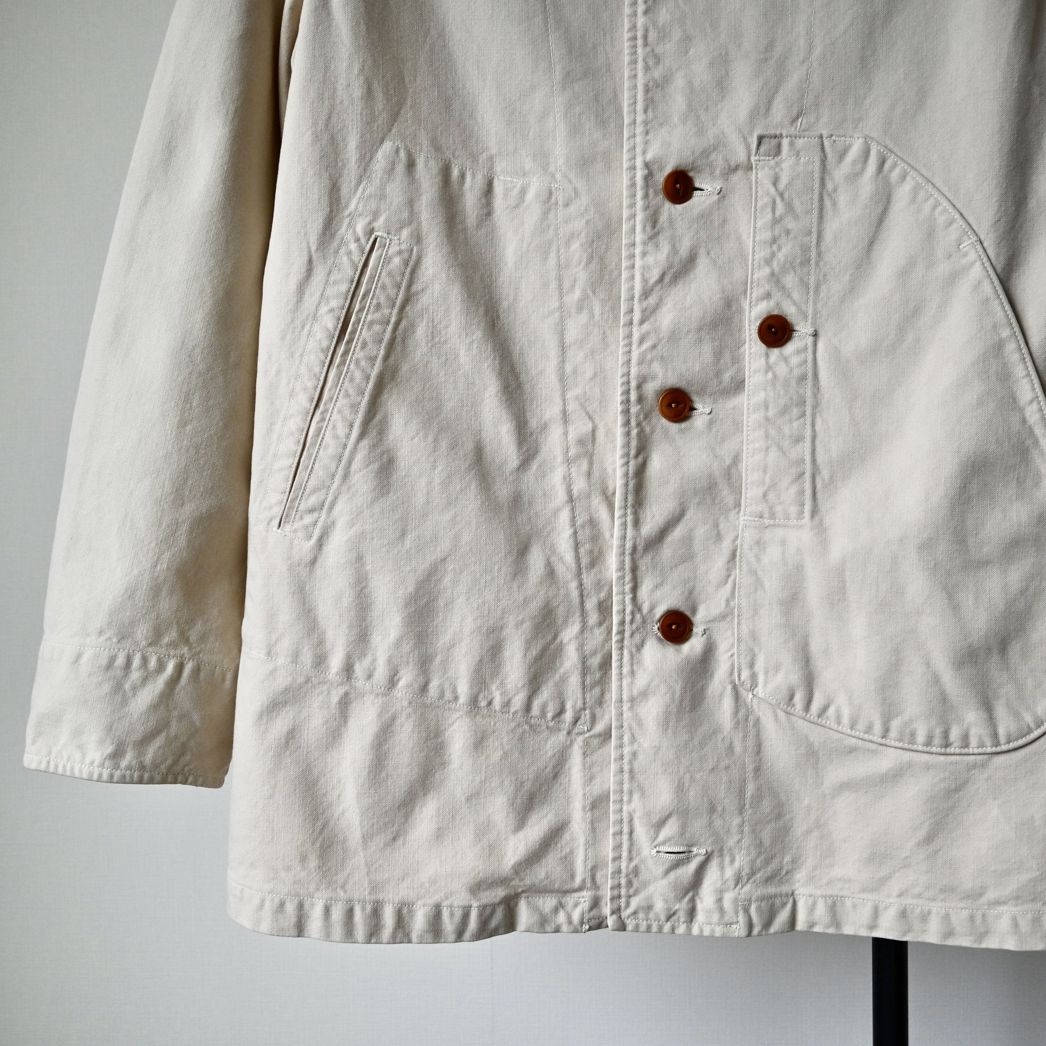 45rpm 45rpm light canvas field coat, cream, made in Japan Size US M / EU 48-50 / 2 - 6 Thumbnail