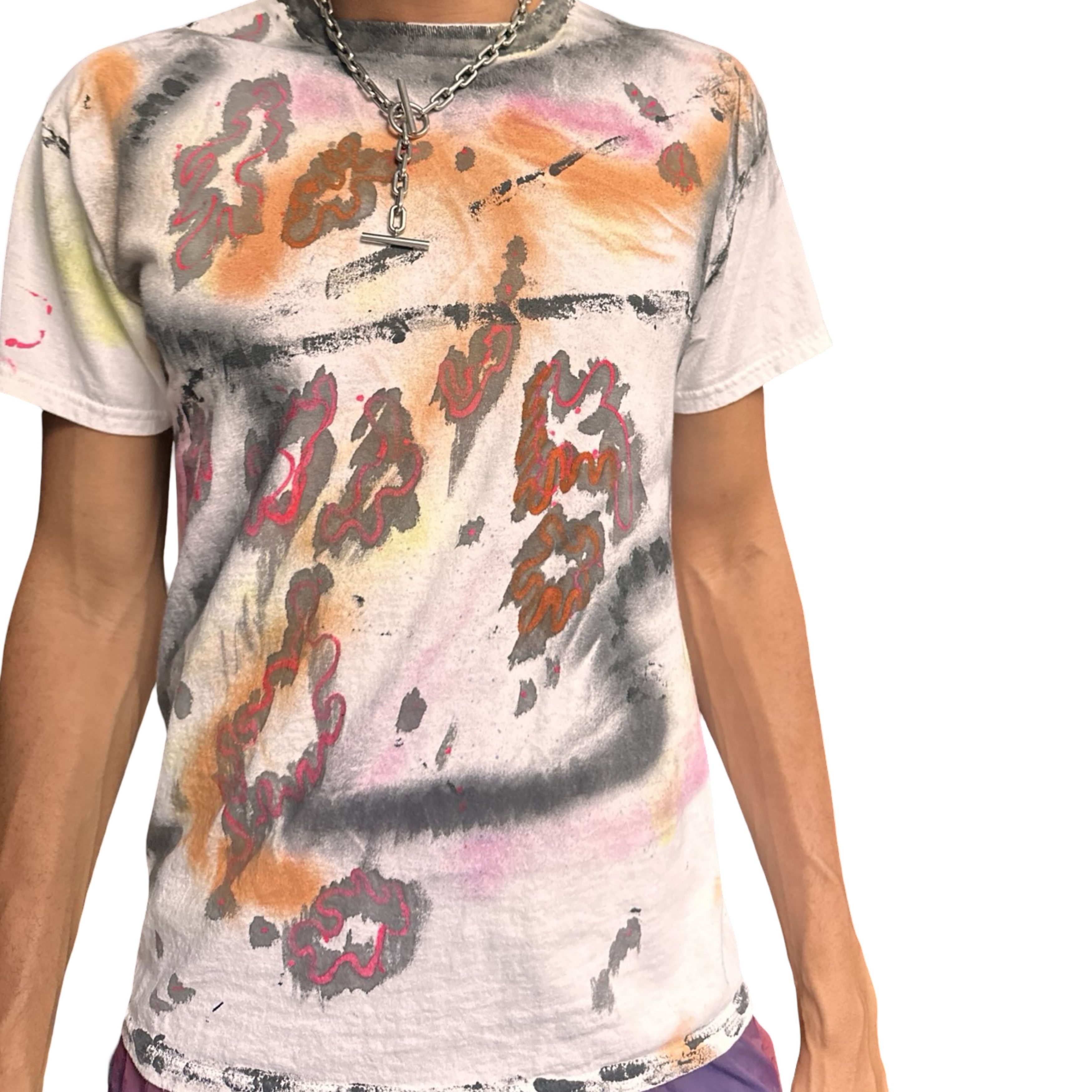 ASTROBOI* x Gildan 'Crossway' White Graphic T-shirt - Large