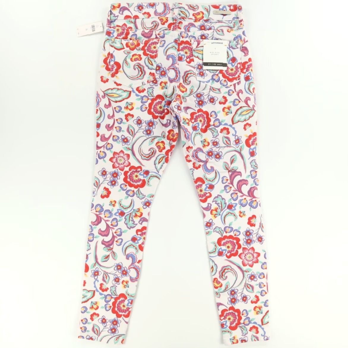 Vintage Pilcro and the Letterpress Stretch Mid-Rise Skinny Jeans White Women's 29 Size 29" - 4 Thumbnail
