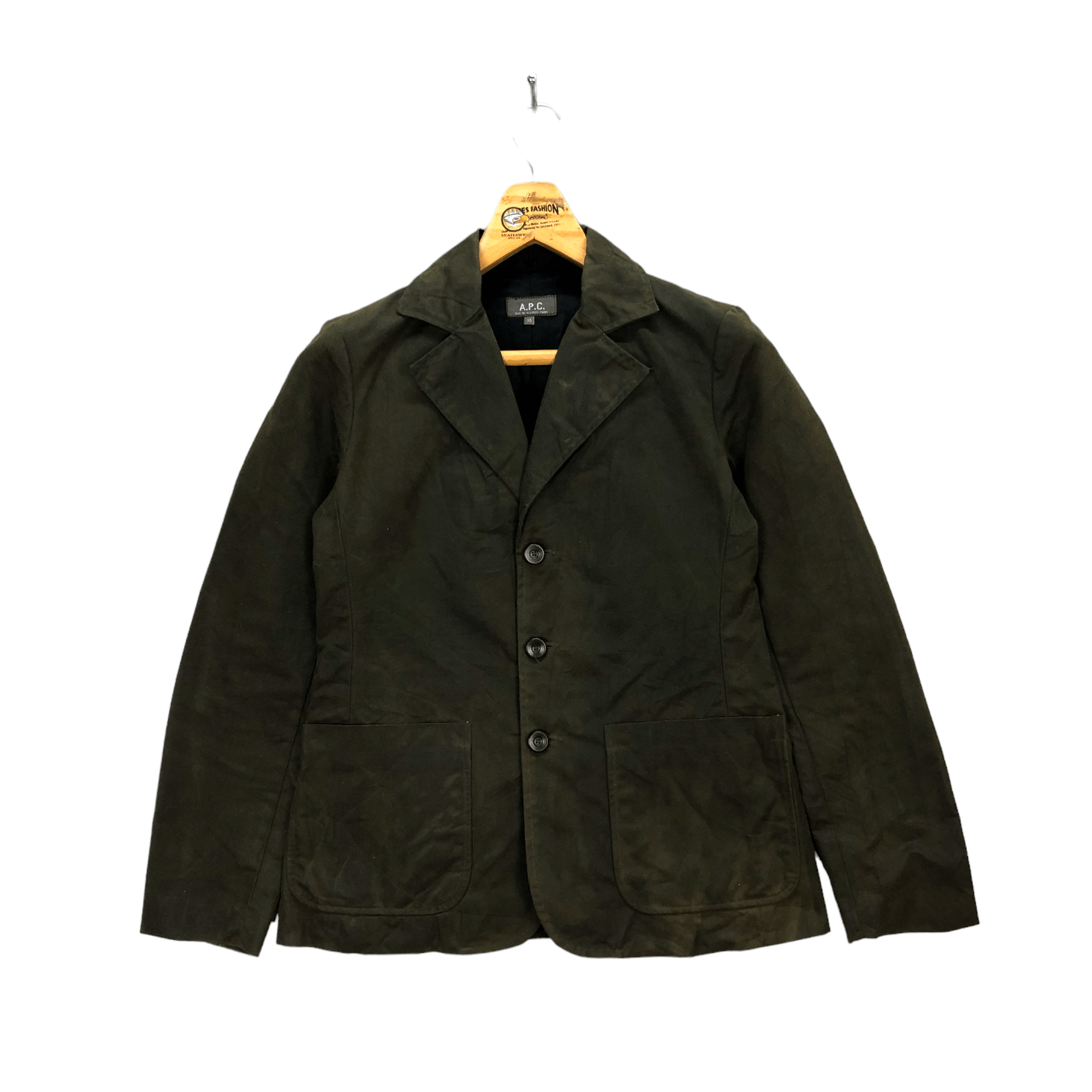 A.P.C. VINTAGE A.P.C. COTTON WAXED JACKET #5758-205 Size US XS / EU 42 / 0 - 1 Thumbnail