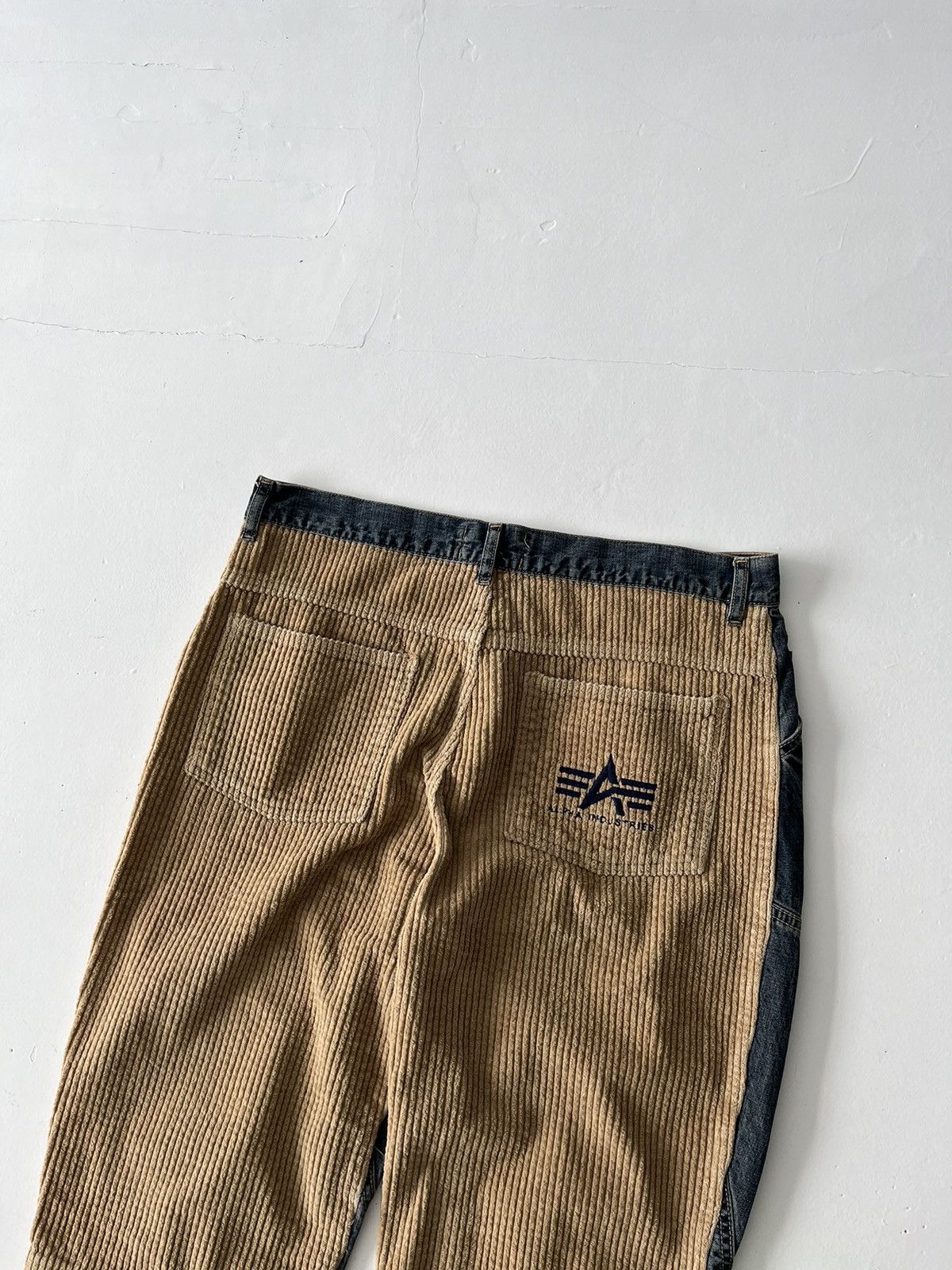 20471120 × Alpha Industries Vintage 90s Alpha industries corduroy jeans like balenciaga Size US 34 / EU 50 - 4 Thumbnail