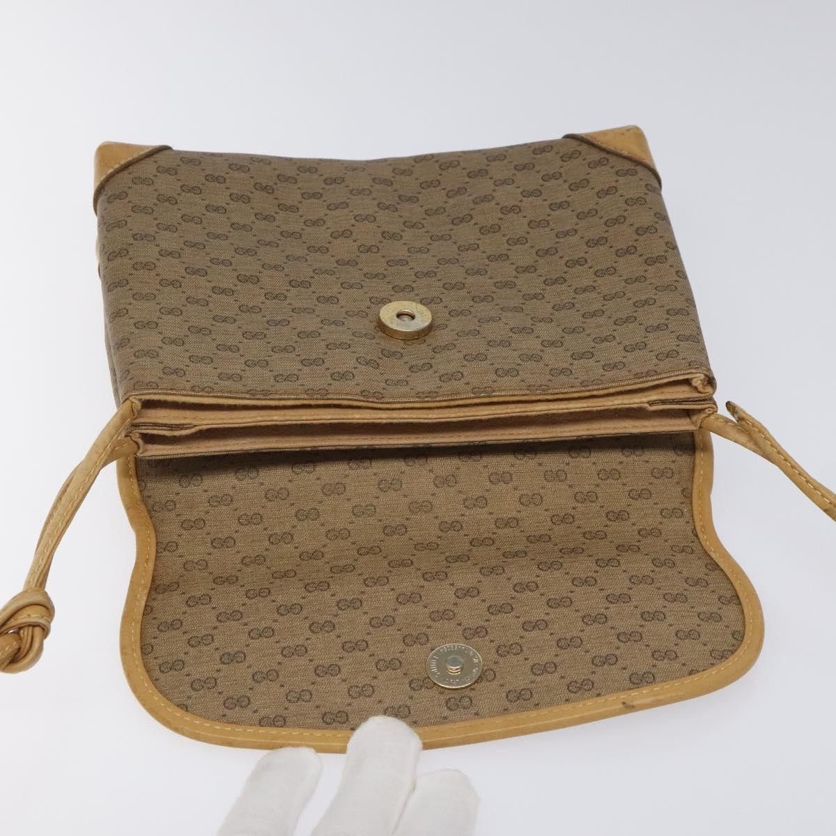 Gucci GUCCI Micro GG Canvas Shoulder Bag Pvc Leather Beige Size ONE SIZE - 15 Thumbnail