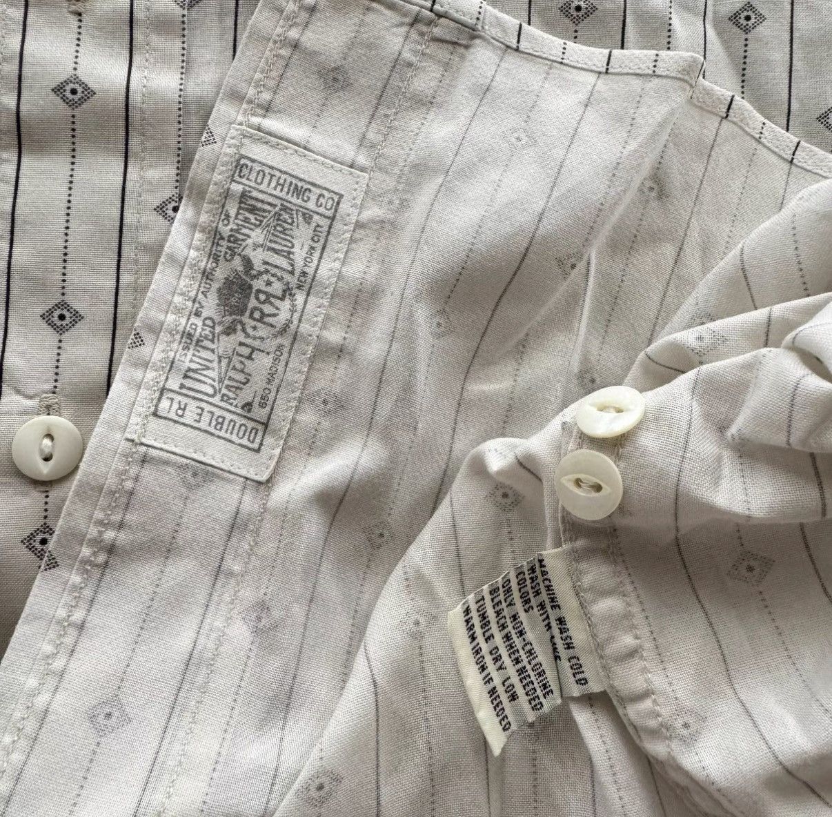 RRL Ralph Lauren RRL Ralph Lauren Double RL White Striped Shirt K22 Size US XL / EU 56 / 4 - 5 Thumbnail