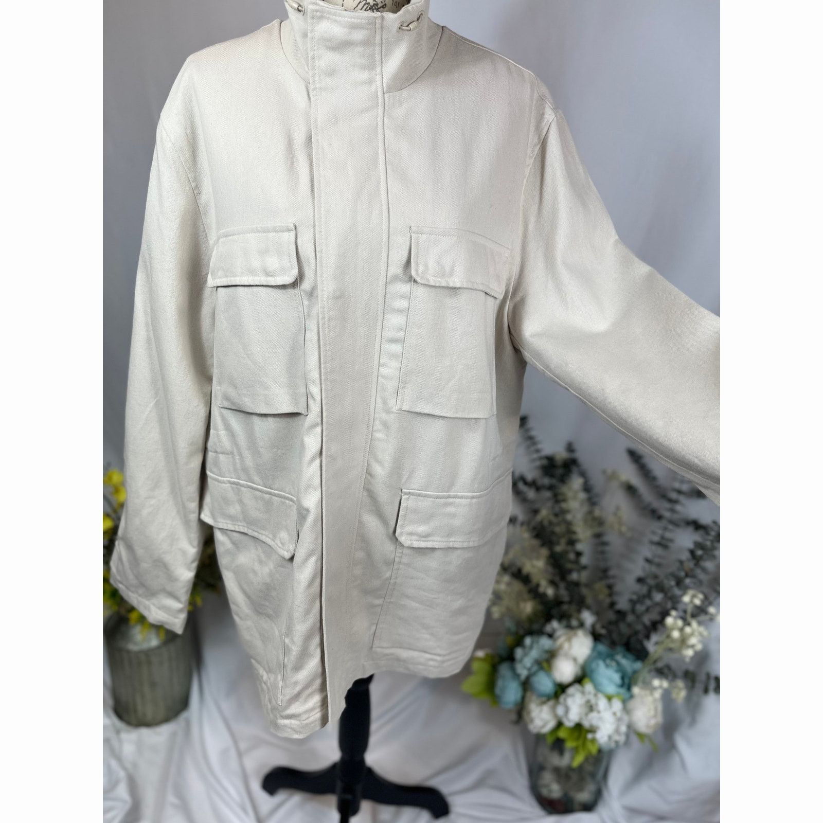 PIOMBO MP Piombo Safari 4 Flap Pocket Jacket Concealed zip size XL Size US XL / EU 56 / 4 - 9 Thumbnail