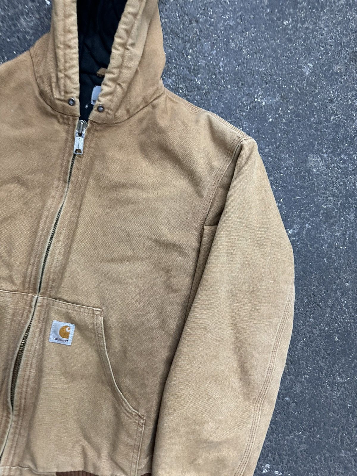 Carhartt Y2K carhartt canvas hooded jacket Size US S / EU 44-46 / 1 - 5 Thumbnail