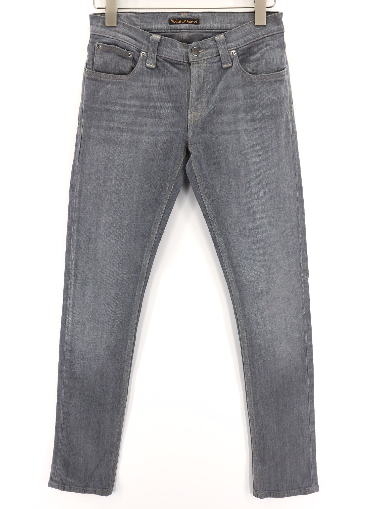 Nudie Jeans TIGHT LONG JOHN W29/L32 Organic Charcoal Logo Fit 80682 Size US 29 - 1 Thumbnail