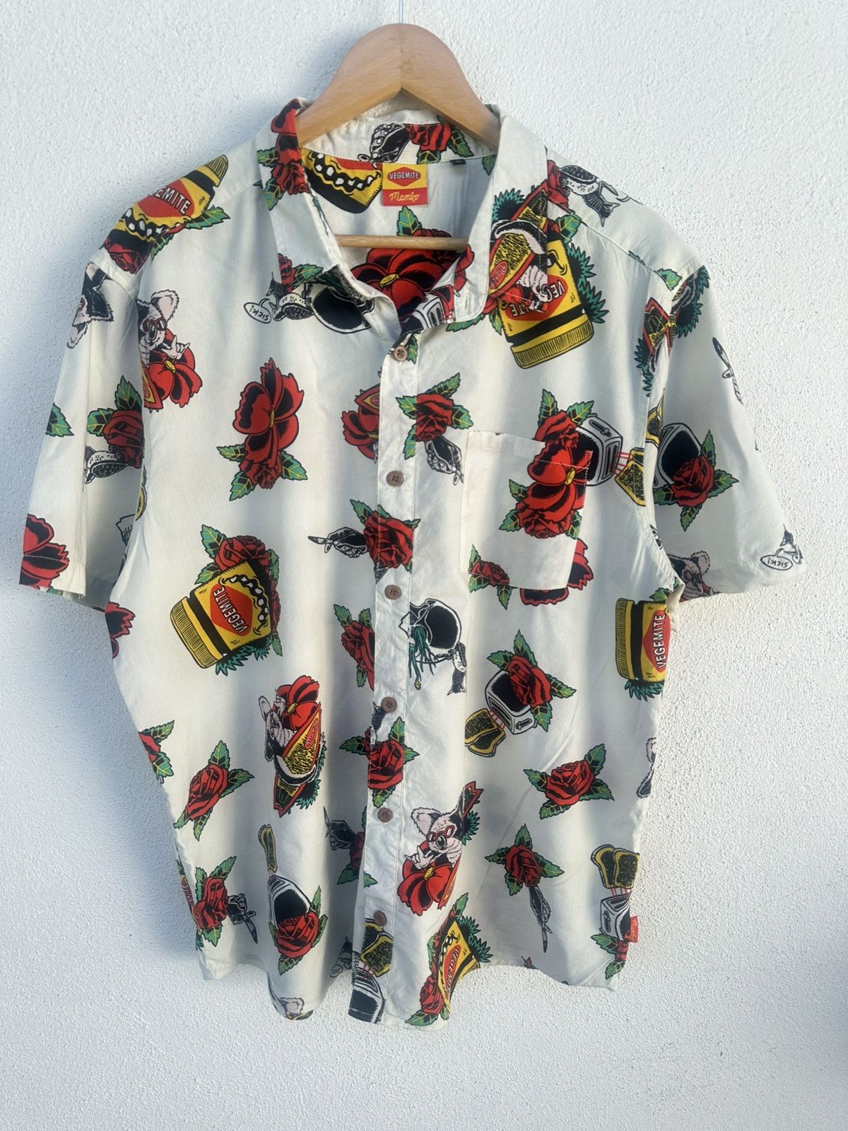 Mambo Mambo Vegemite Hawaii Button Shirt Size US XL / EU 56 / 4 - 2 Thumbnail