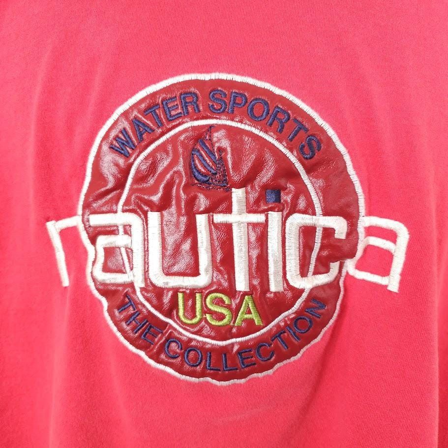 Vintage Vintage Nautica T Shirt Mens Size XL Red 90s Sailing Yacht Size US XL / EU 56 / 4 - 2 Thumbnail