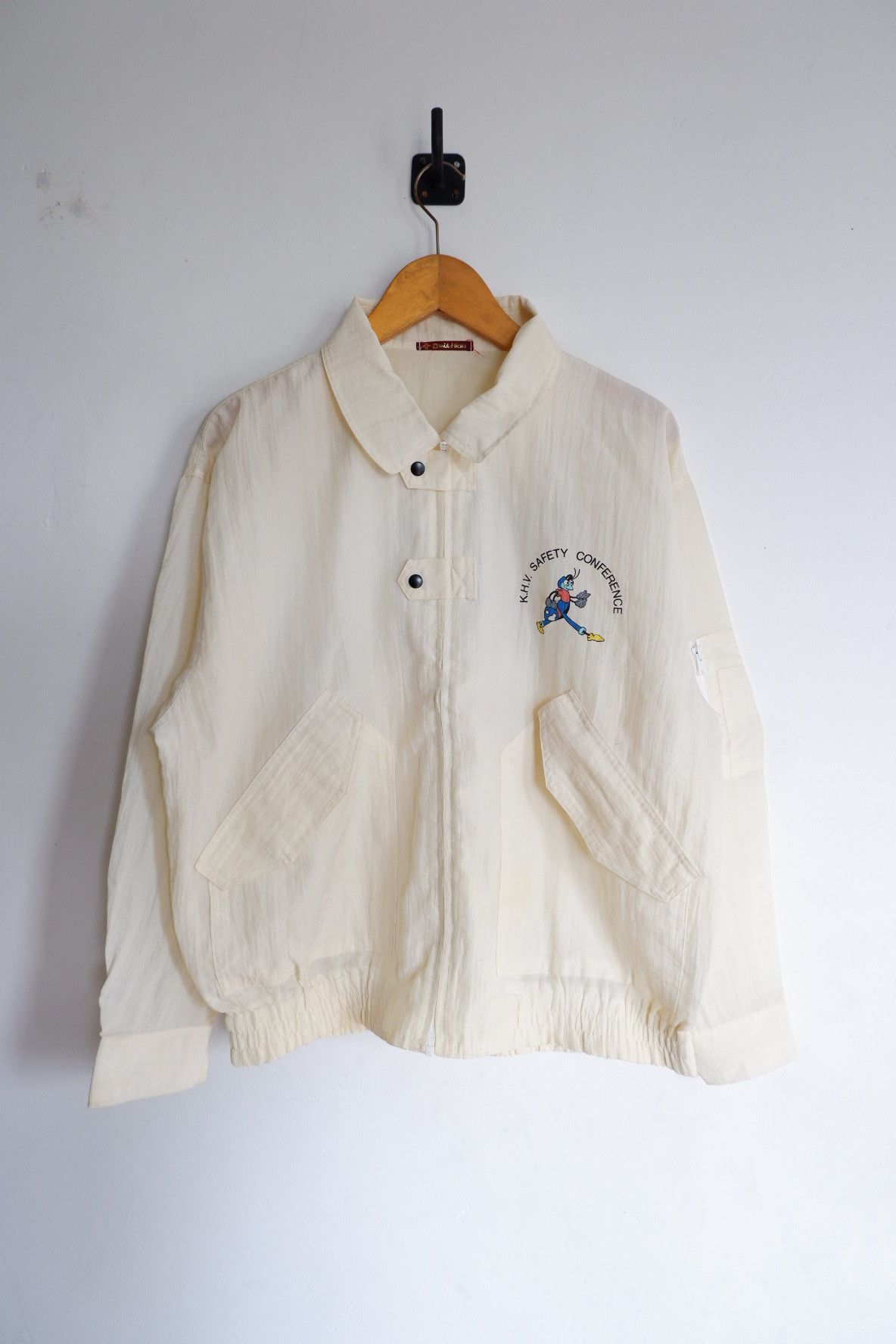 Vintage Vintage David Hicks 90s Poly Bomber Jacket Size US L / EU 52-54 / 3 - 2 Thumbnail