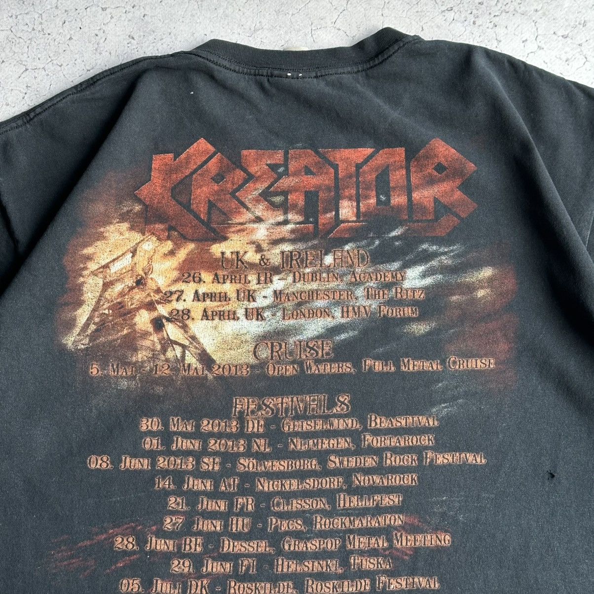 Band Tees Vintage 2000’s Kreator Thrash Metal Band Tour Faded Tee Size US L / EU 52-54 / 3 - 5 Thumbnail