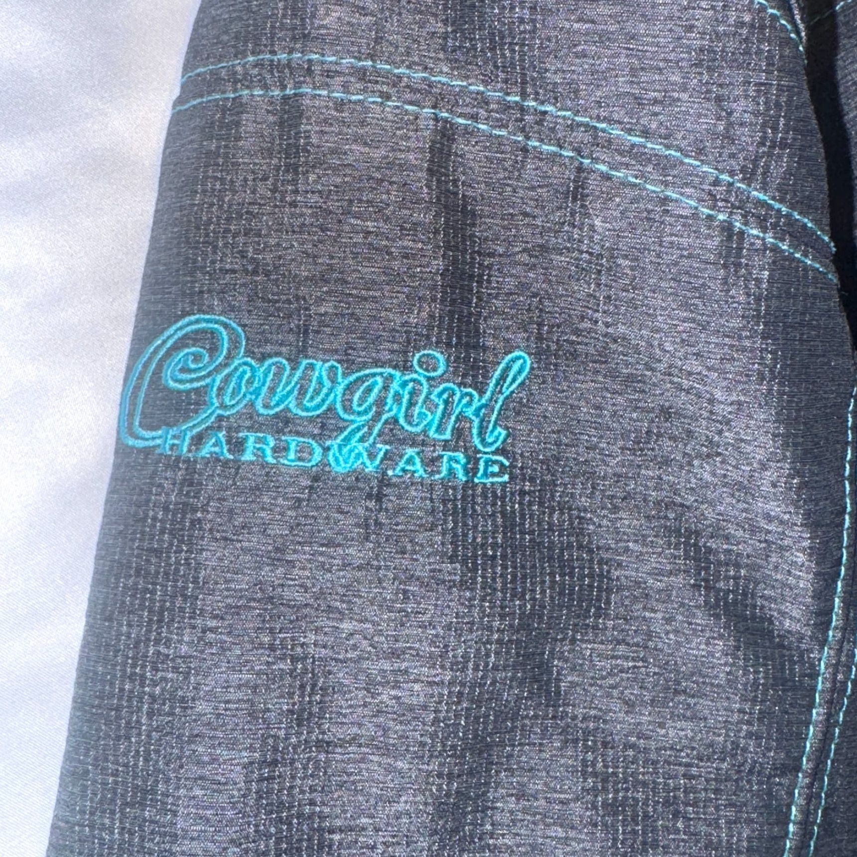 Vintage Cowgirl Hardware Women's Jacket Regular M Black Zip Western Cowboy All Seasons Regular Womens M Black Jacket Size M / US 6-8 / IT 42-44 - 3 Thumbnail