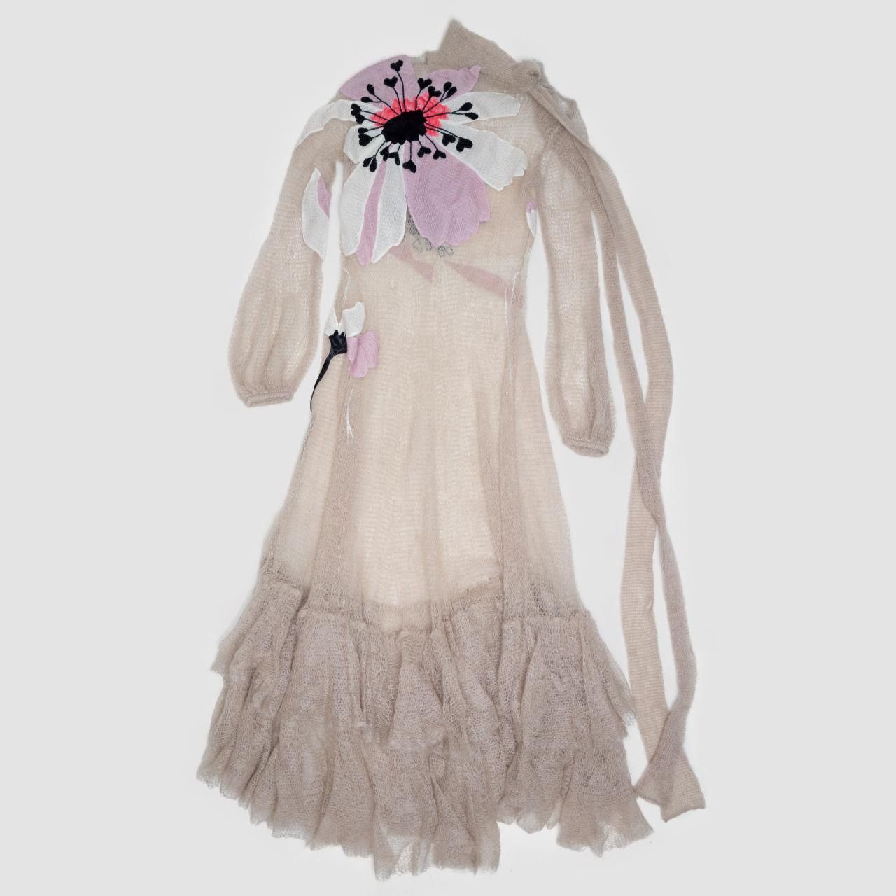 Valentino fall 2018 Embellished Mohair-knit Pink Gown Size M / US 6-8 / IT 42-44 - 1 Thumbnail