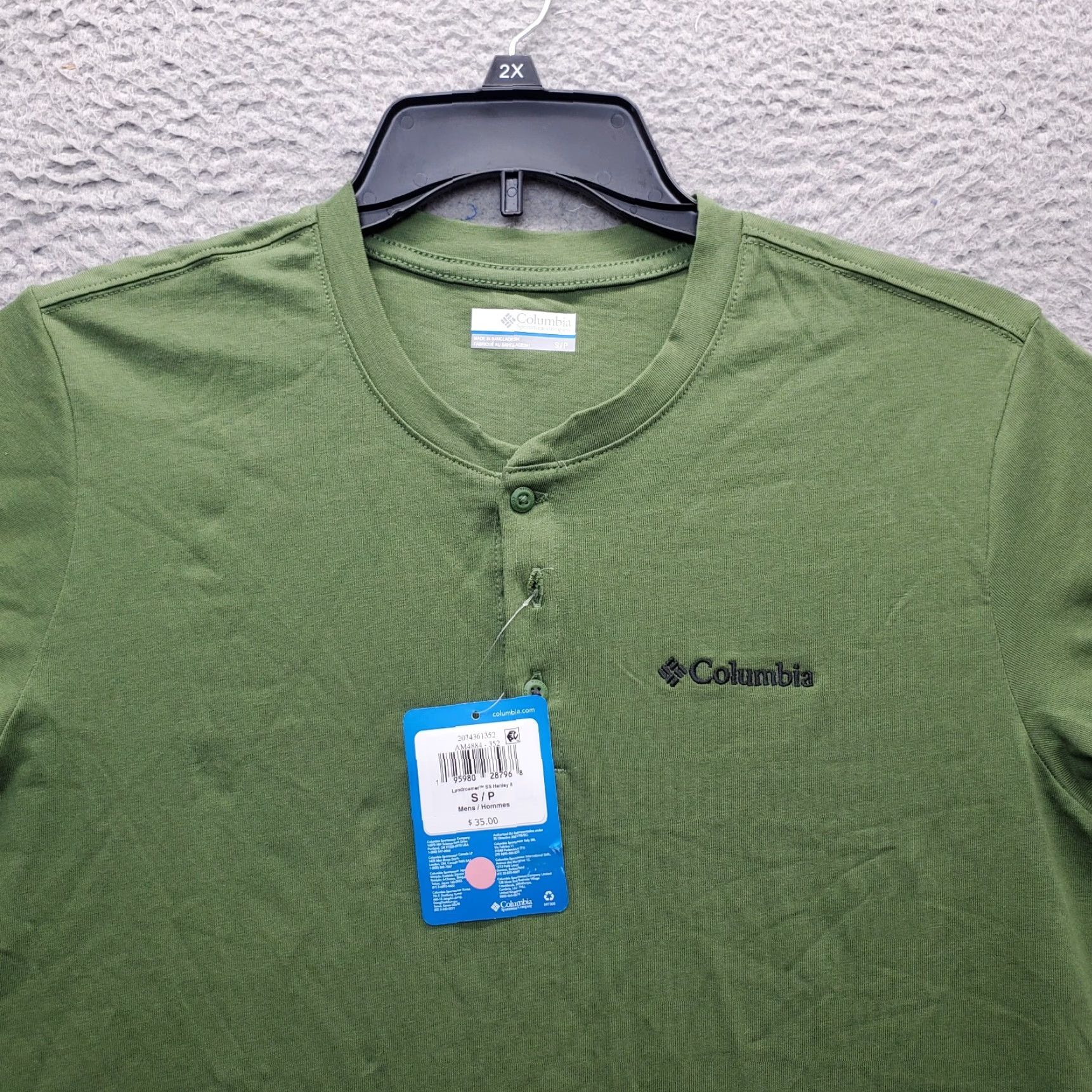 Vintage Columbia Henley Shirt Men S Green Landroamer Short Sleeve Popover Size US S / EU 44-46 / 1 - 5 Thumbnail