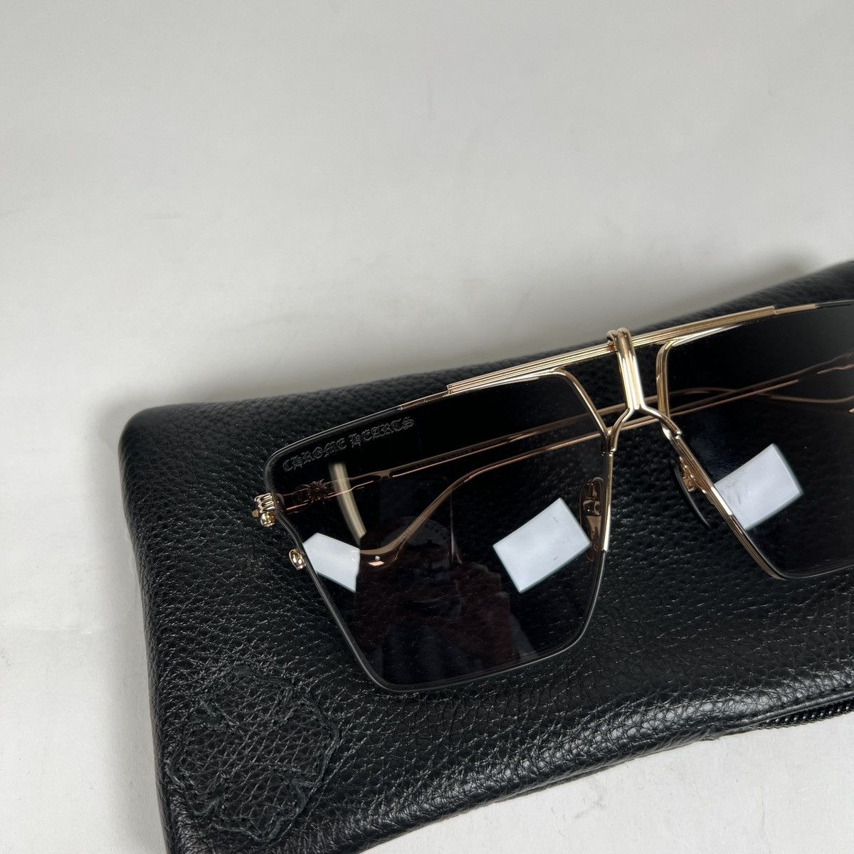 Chrome Hearts Chrome Hearts Gold ‘Nipply’ Aviator Sunglasses Size ONE SIZE - 7 Thumbnail