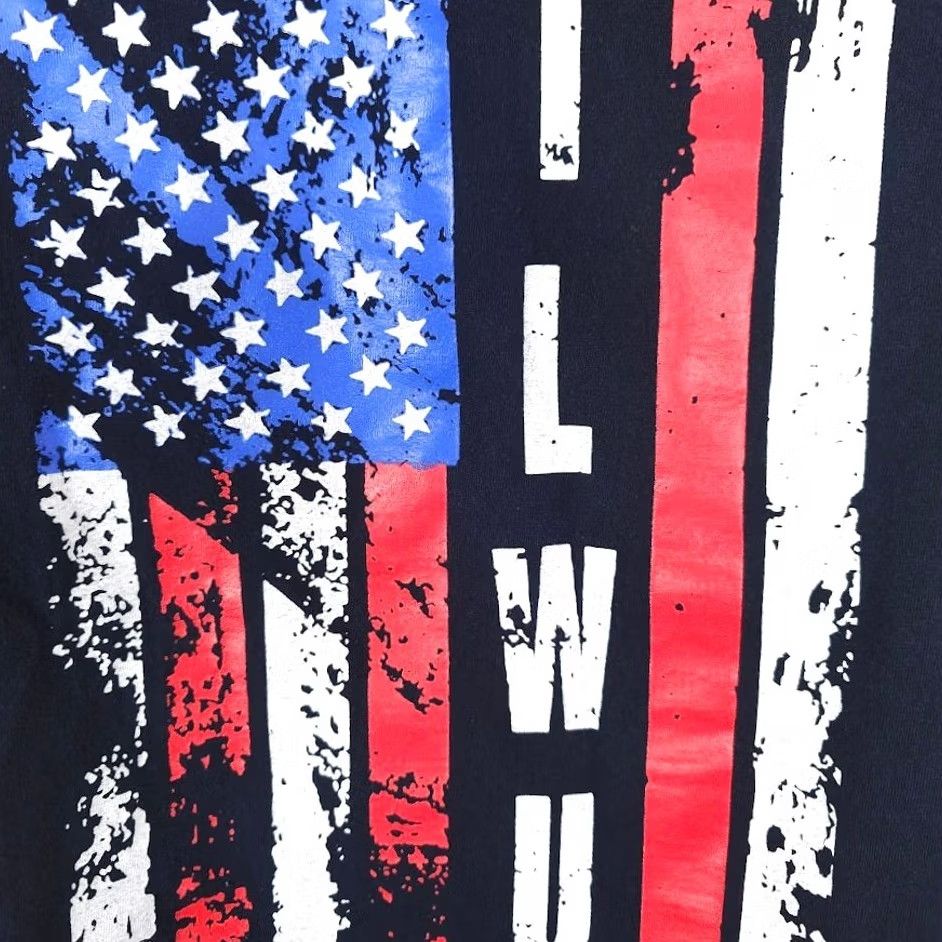 Vintage VINTAGE American Flag T Shirt Mens Size Large Black ILWU Labor Union Size US L / EU 52-54 / 3 - 5 Thumbnail