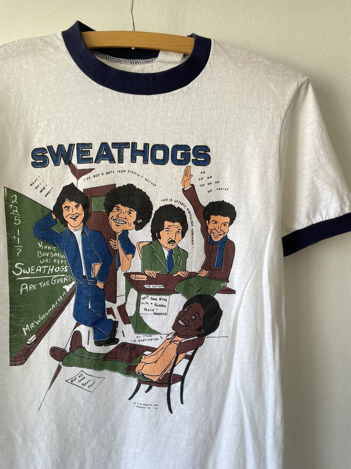 Vintage Vintage 1976 Sweathogs TV Show Ringer tee Size US L / EU 52-54 / 3 - 2 Thumbnail