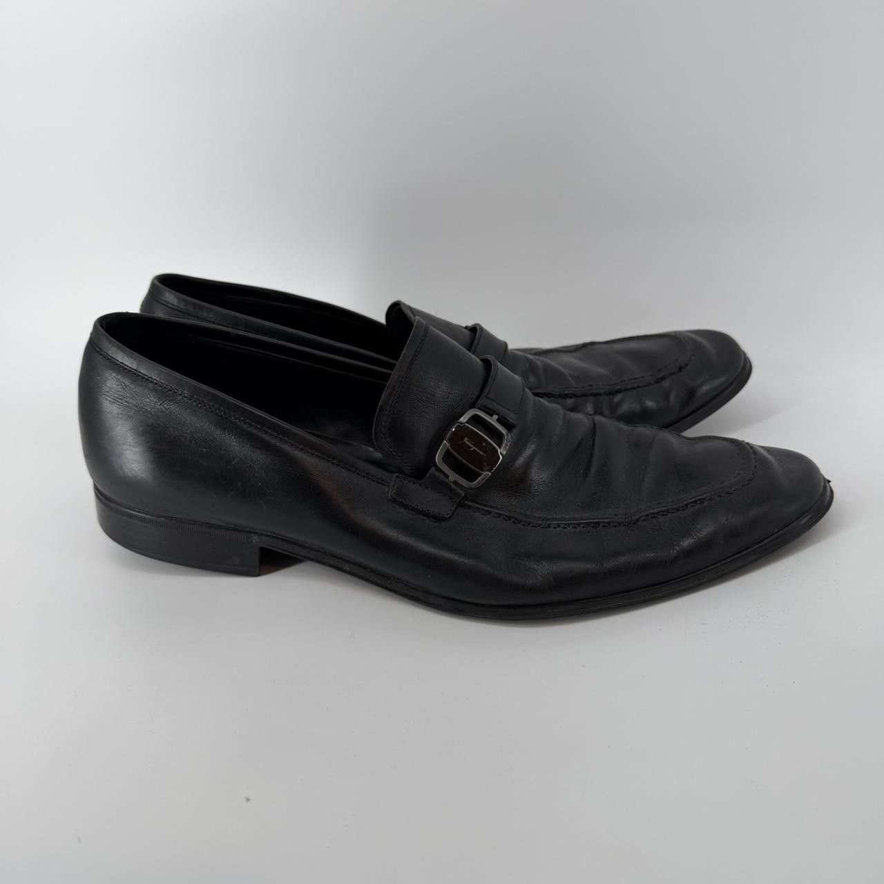 Salvatore Ferragamo Salvatore Ferragamo Men Size 11 Black Leather Size US 11 / EU 44 - 2 Thumbnail