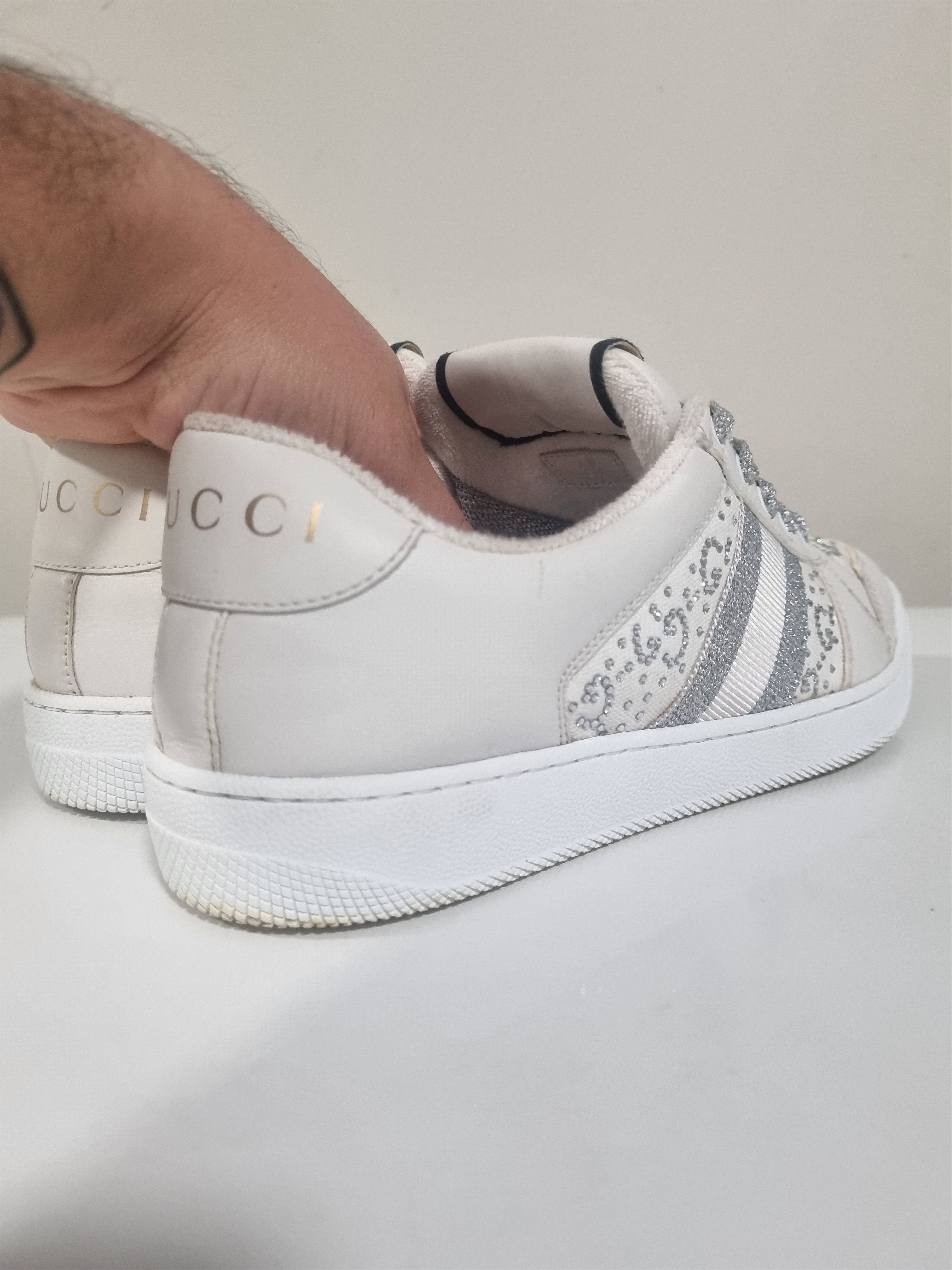 Gucci Gucci Screeners crystals white Size US 8 / IT 38 - 5 Thumbnail