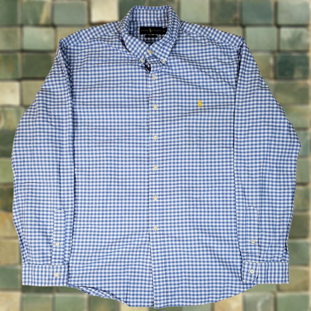 Ralph Lauren Ralph Lauren Shepherd Check Button-Down Shirt Long Sleeve Mens XXL Blue White Multicolor Shirt Size US XXL / EU 58 / 5 - 1 Thumbnail