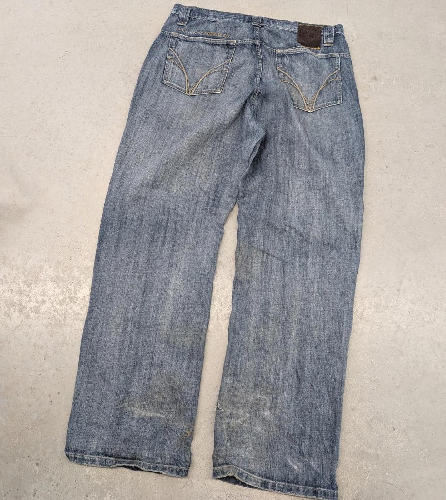Ruff Ryders Vintage Y2K Ruff Ryder Denim Wide Leg Baggy Blue Jeans Size US 38 / EU 54 - 2 Thumbnail