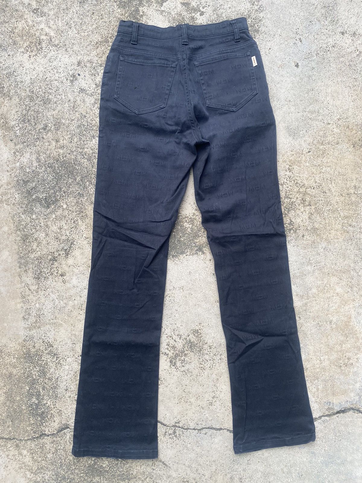 Designer × If Six Was Nine × MCM MCM Monogram Flare Stretchable Casual Pants Size US 26 / EU 42 - 14 Thumbnail