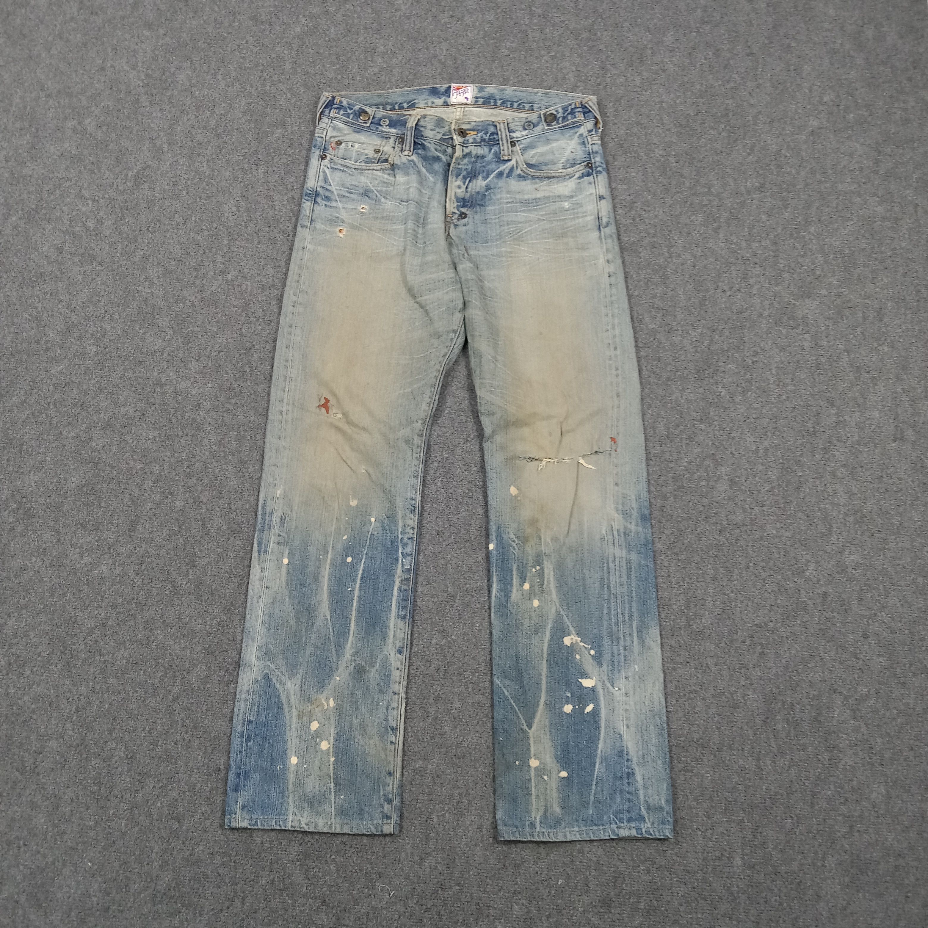 Prps PRPS Designer Distressed Denim Jeans E1A38 Size US 32 / EU 48 - 1 Thumbnail
