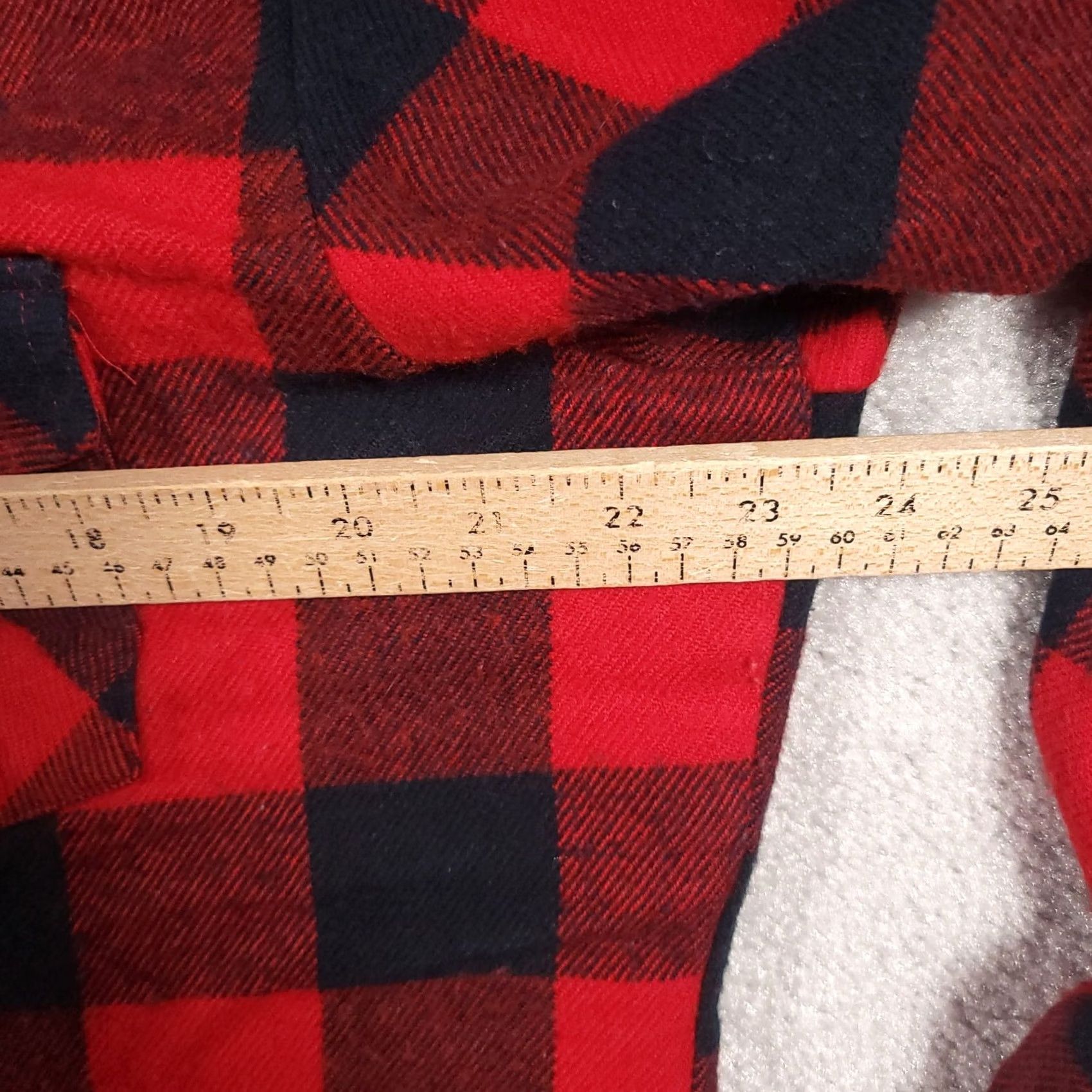 Sears VINTAGE Sears Buffalo Plaid Flannel Shirt Red Black Mens L Size US L / EU 52-54 / 3 - 7 Thumbnail