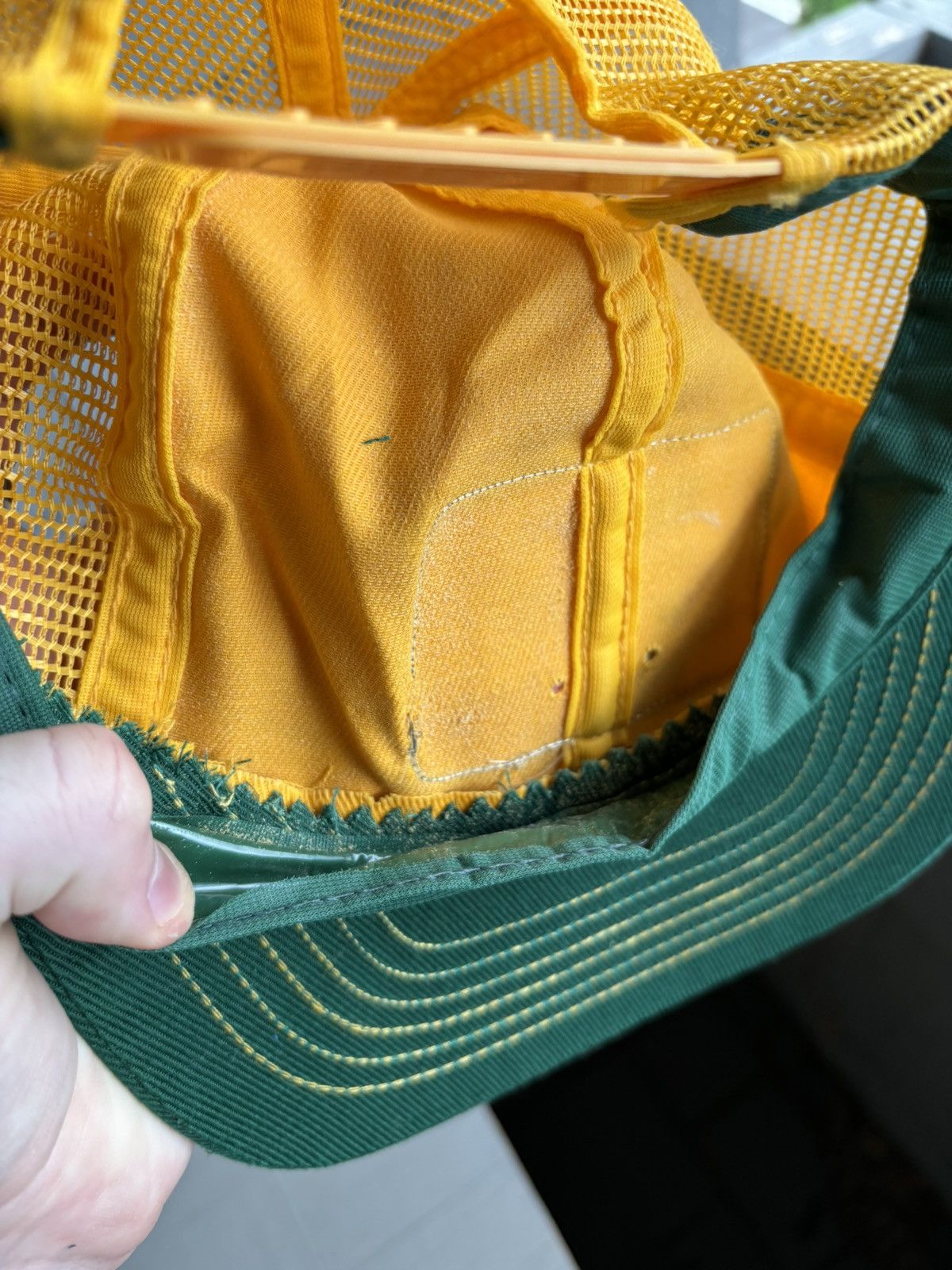 Vintage 1980s Monsanto GMO Delkab Genetics Vintage Trucker Hat Mesh Size ONE SIZE - 7 Thumbnail