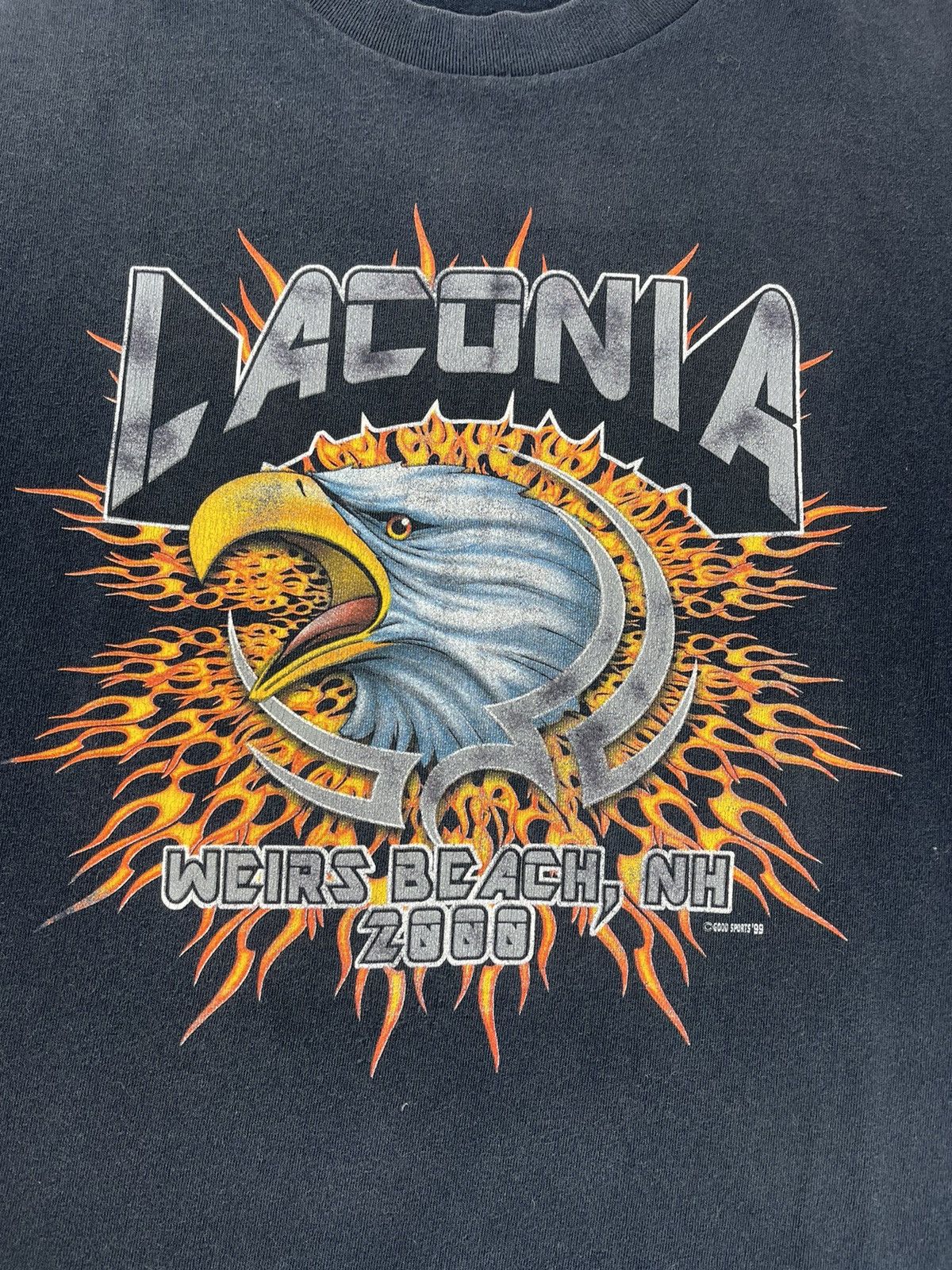 Harley Davidson × Vintage Vintage Laconia 2000 Weirs Beach T-shirt Size US XL / EU 56 / 4 - 5 Thumbnail