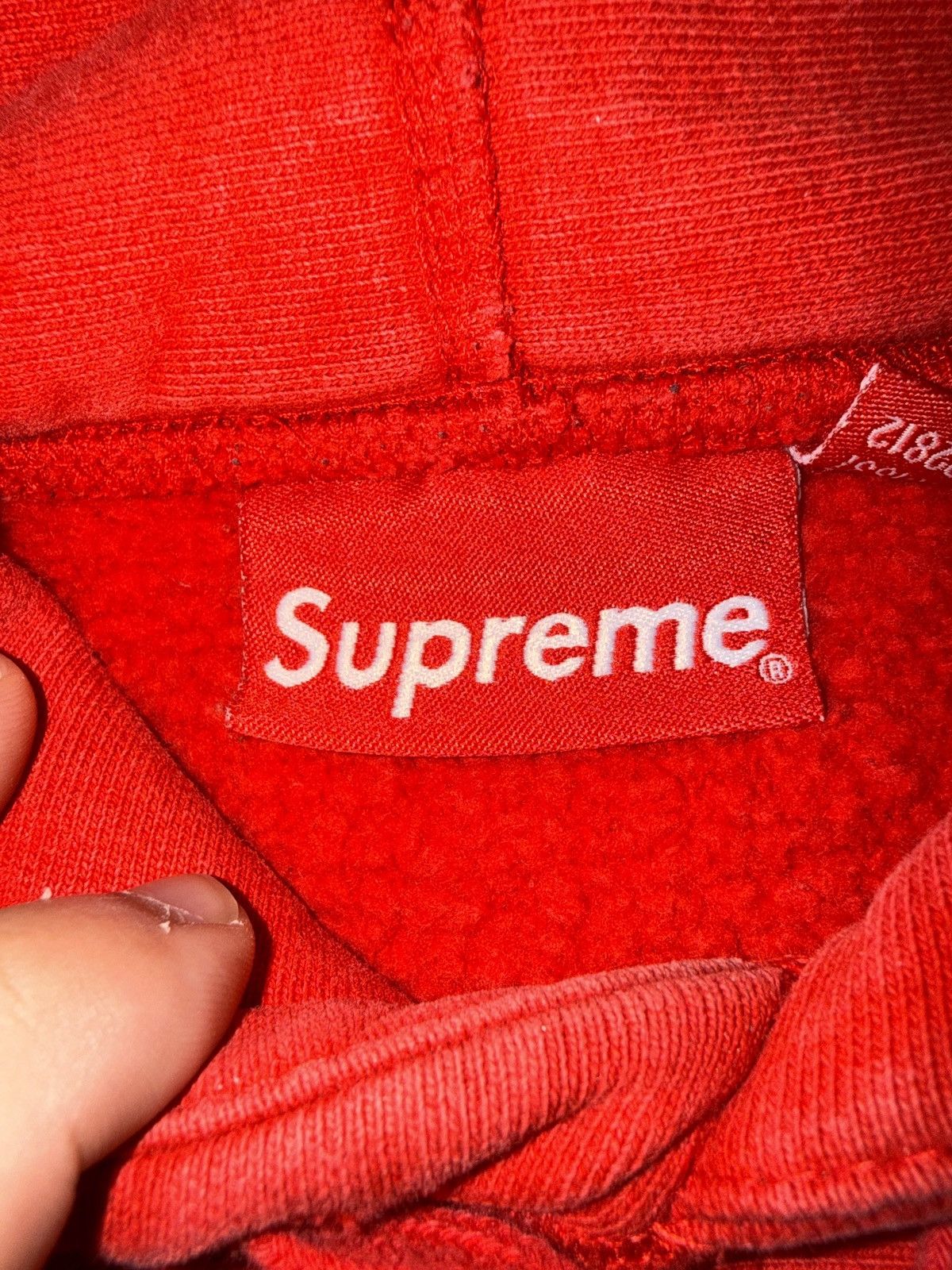 Supreme Red supreme rose sleeve hoodie Size US M / EU 48-50 / 2 - 2 Thumbnail