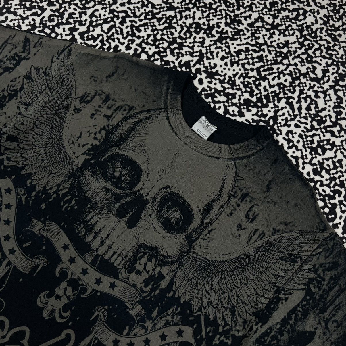 Affliction Vintage Y2K Affliction Skull Japanese Style Scarletts Tshirt Size US L / EU 52-54 / 3 - 8 Thumbnail